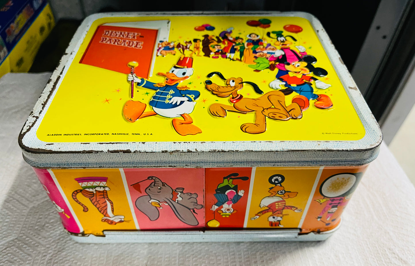 Disney on Parade lunch box with Thermos 1960s