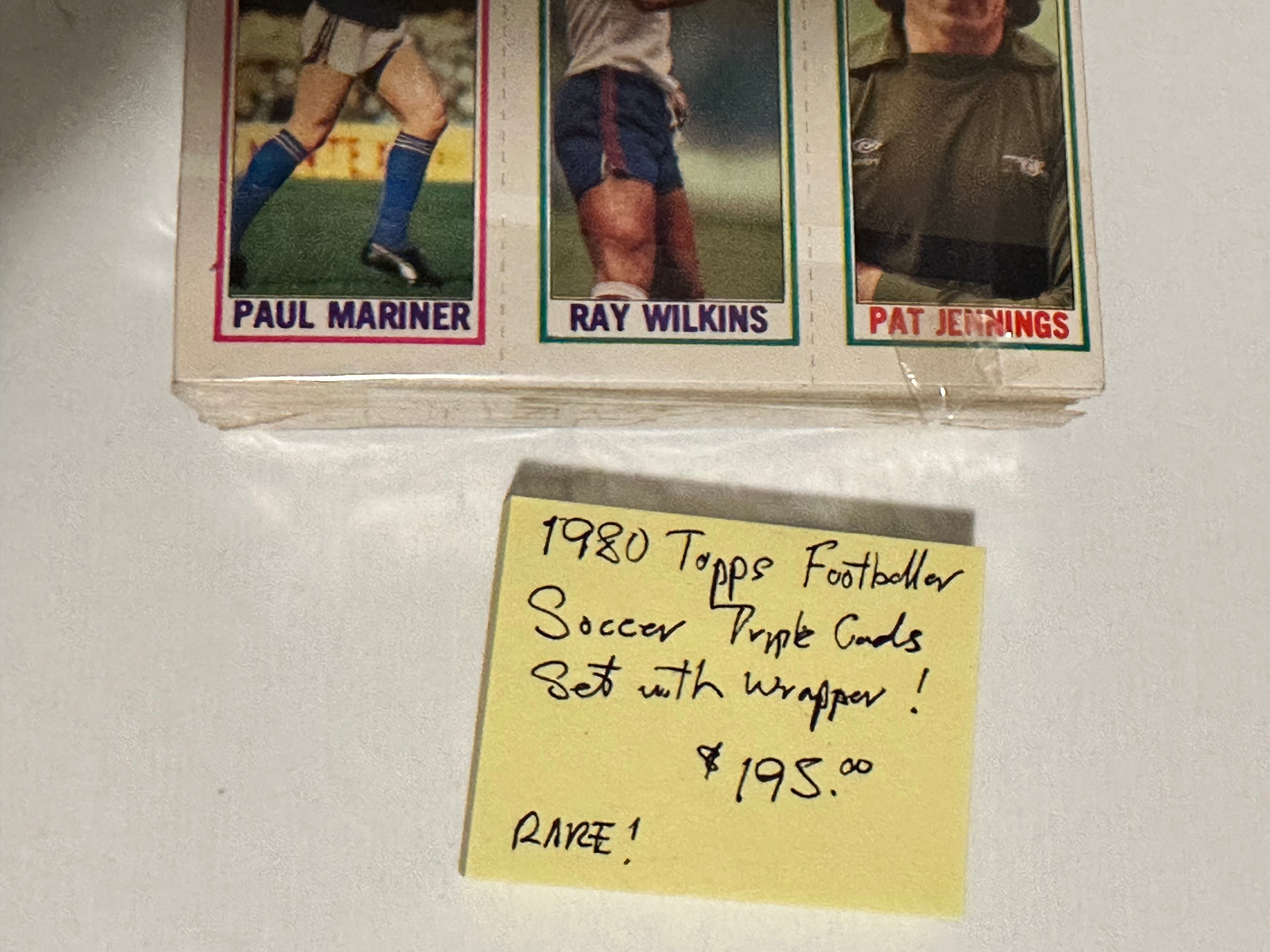 Soccer Topps Footballer triple cards high grade cards set 1980