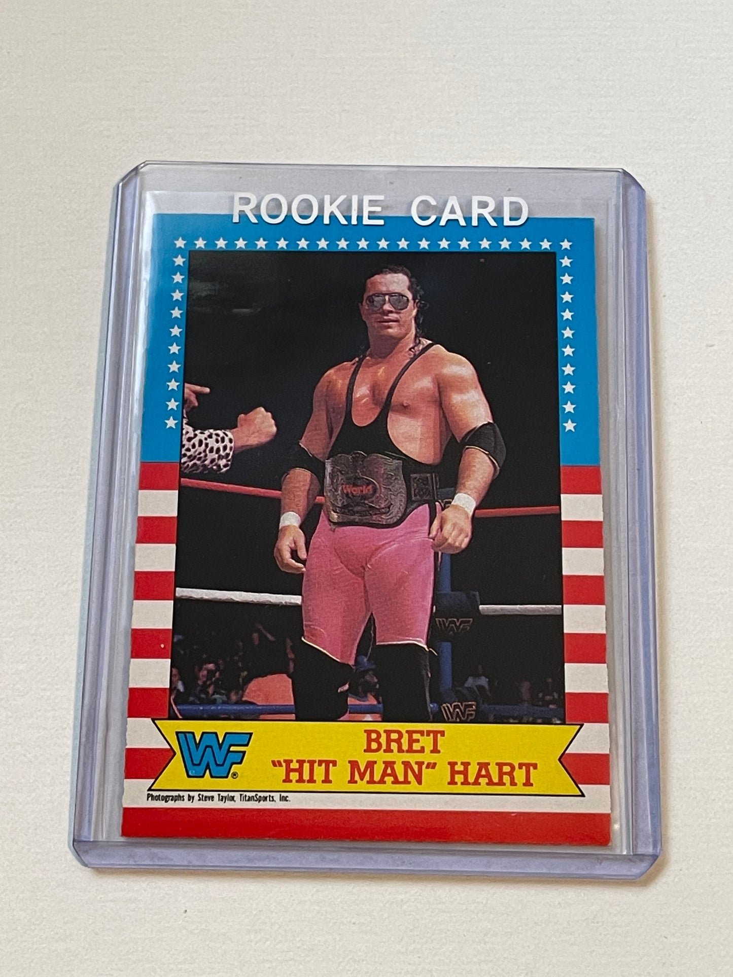 Brett Hart Wrestling O-Pee-Chee high grade rookie card 1987