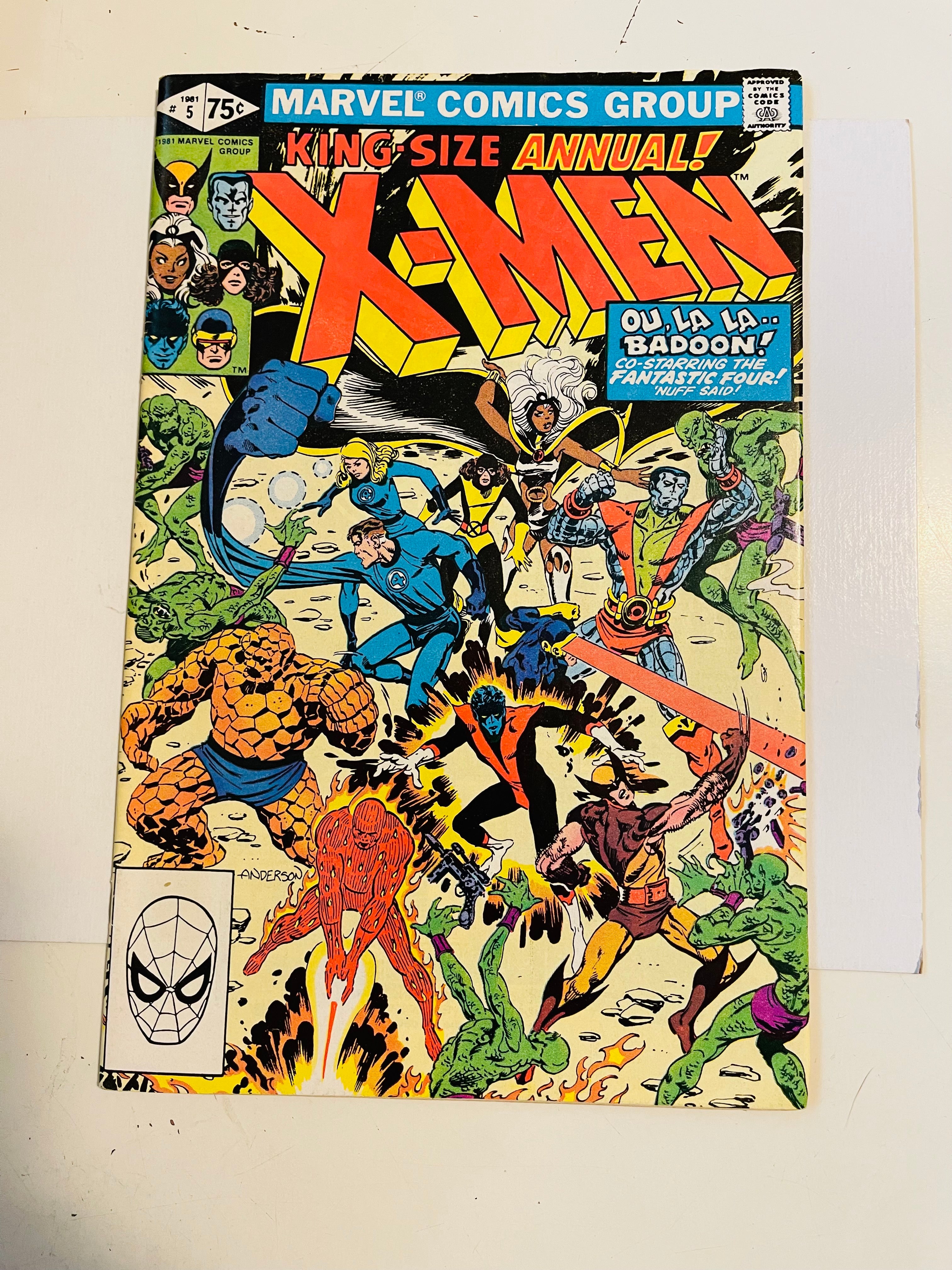 X-Men King size Annual #5 high grade condition 1981