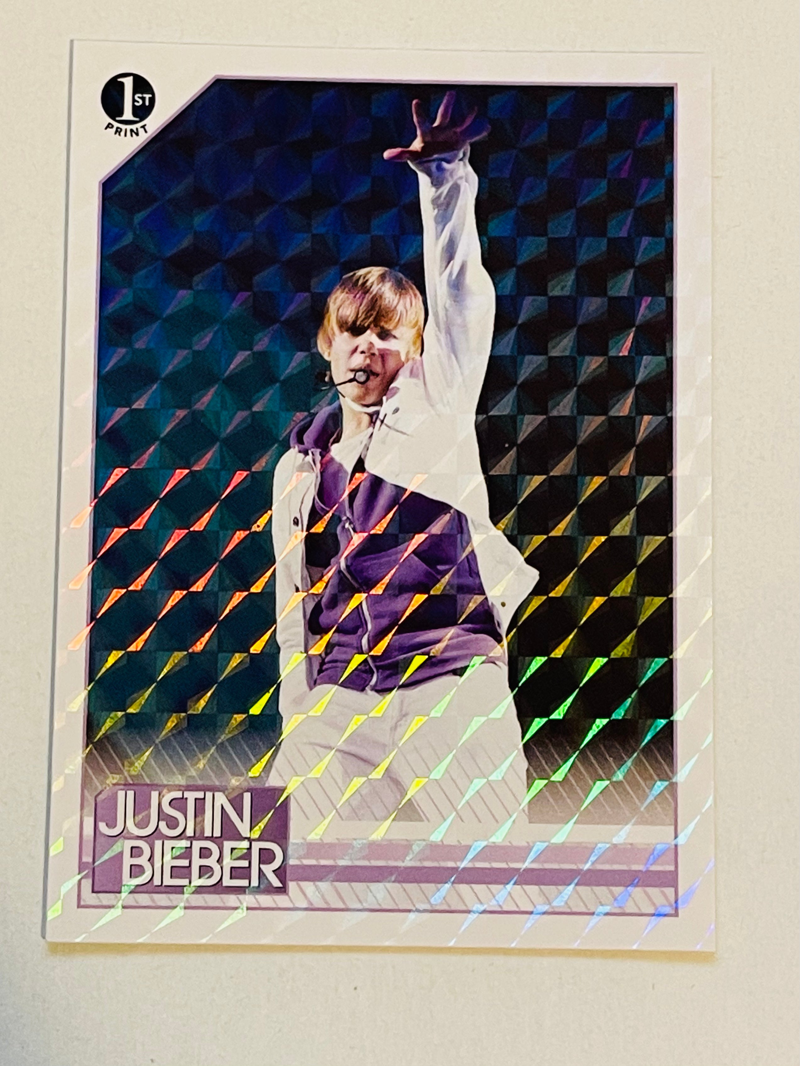 Justin Bieber Prism foil insert card 2010