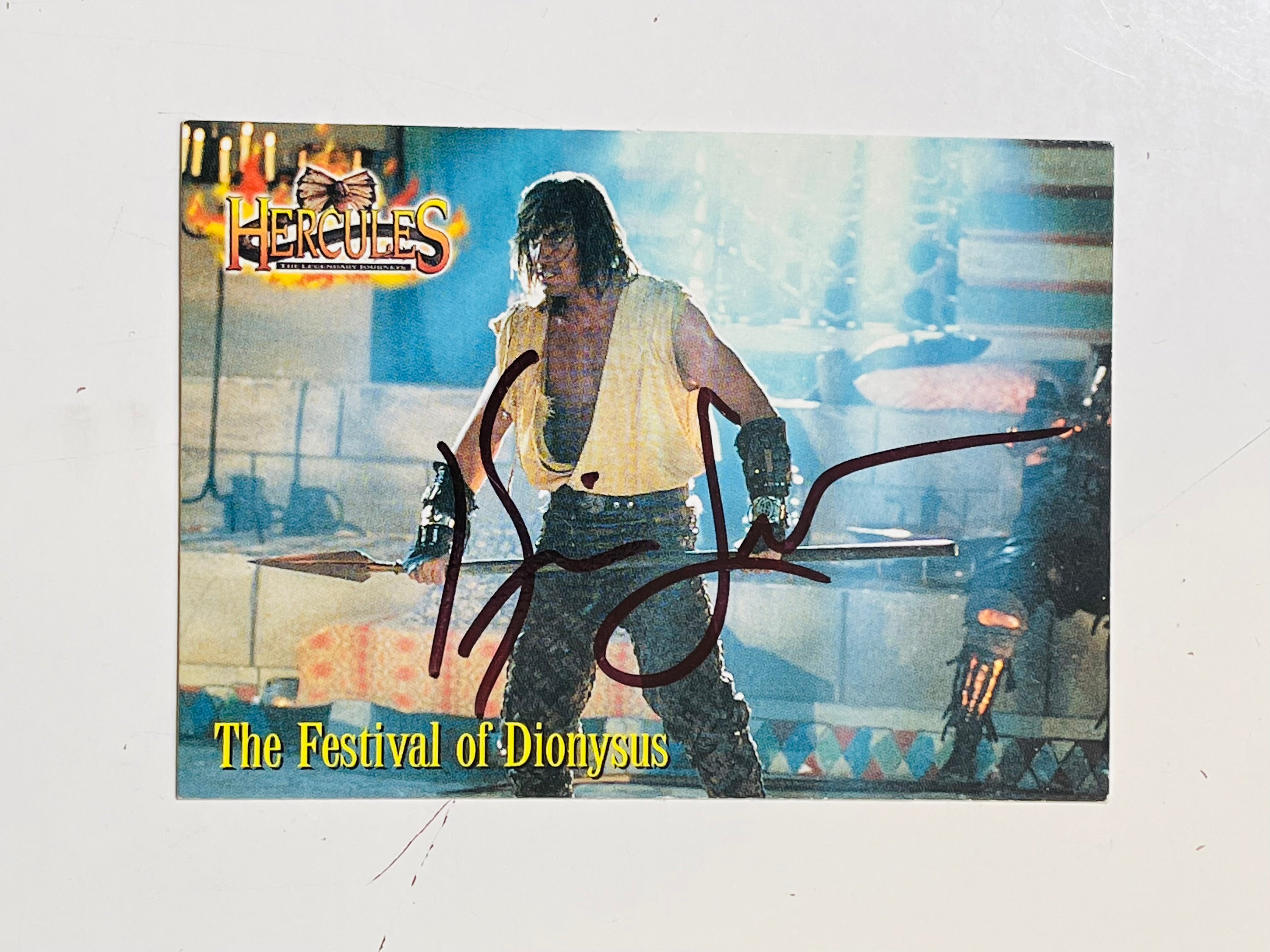 Hercules TV show Kevin Sorbo autograph card with COA