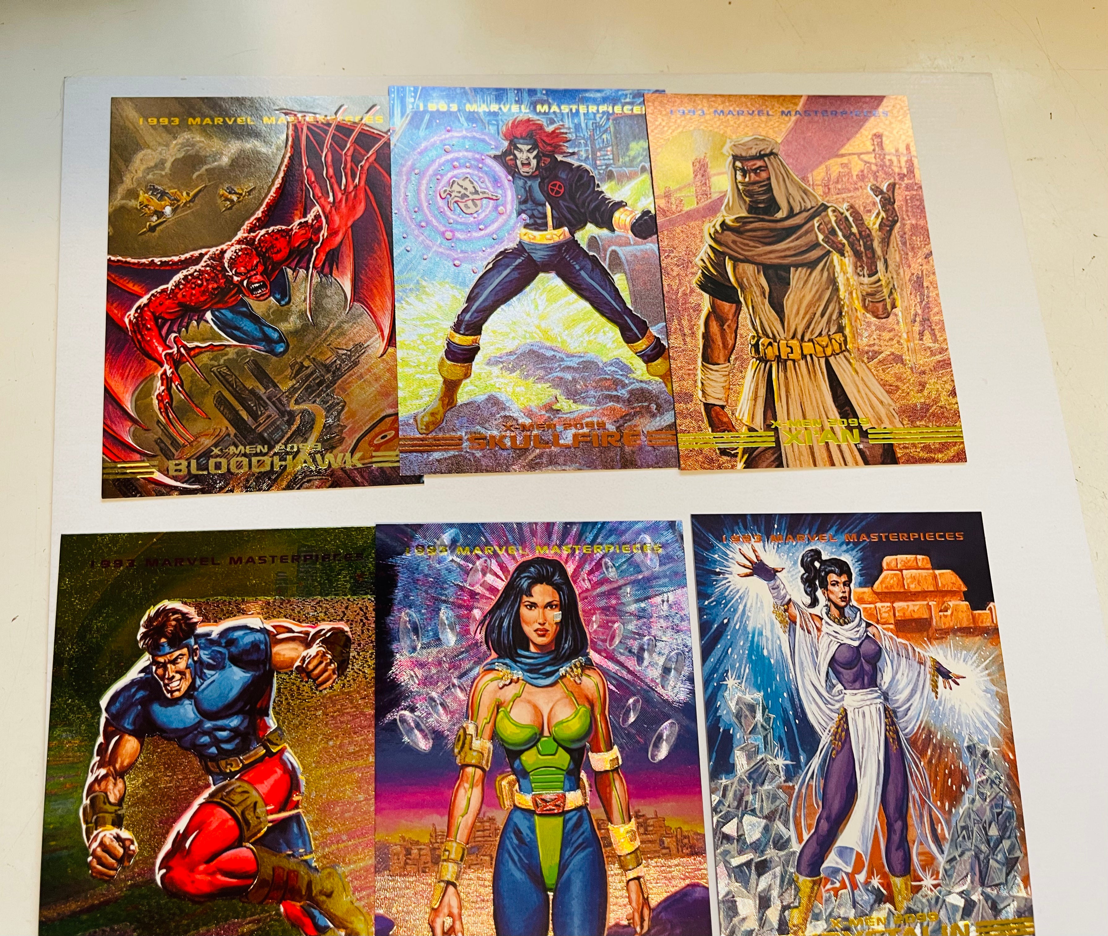 Marvel Masterpieces rare foil insert cards set 1993