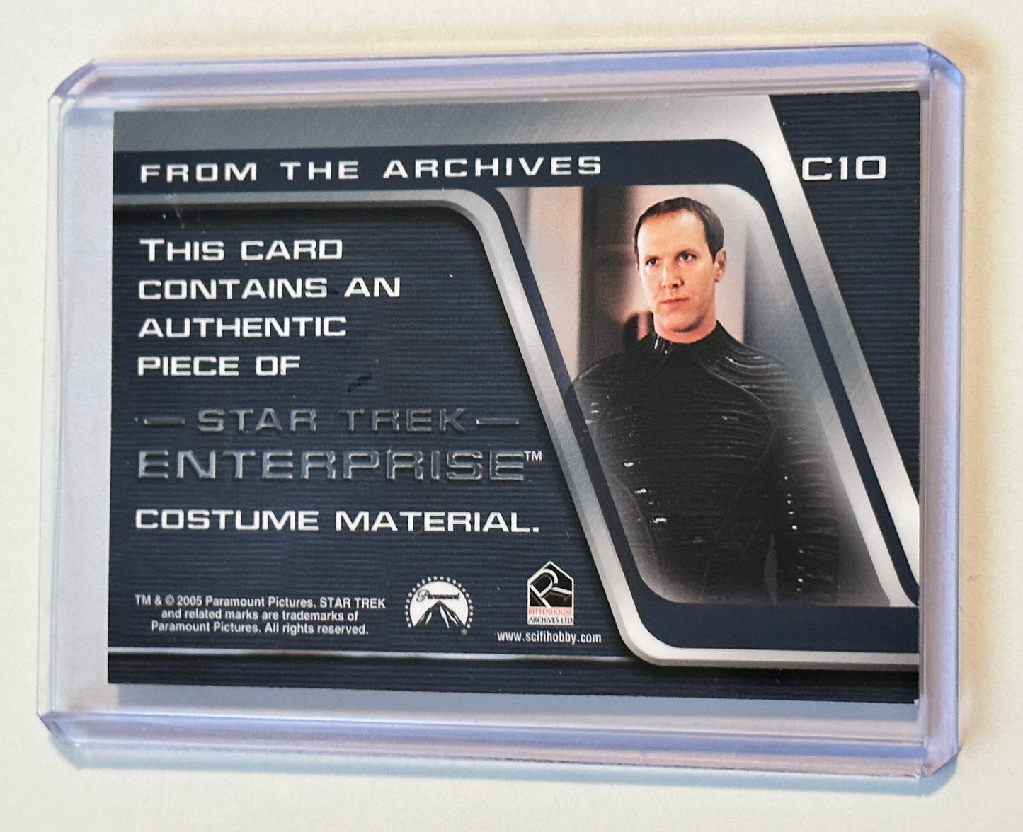 Star Trek Enterprise TV series memorabilia insert card