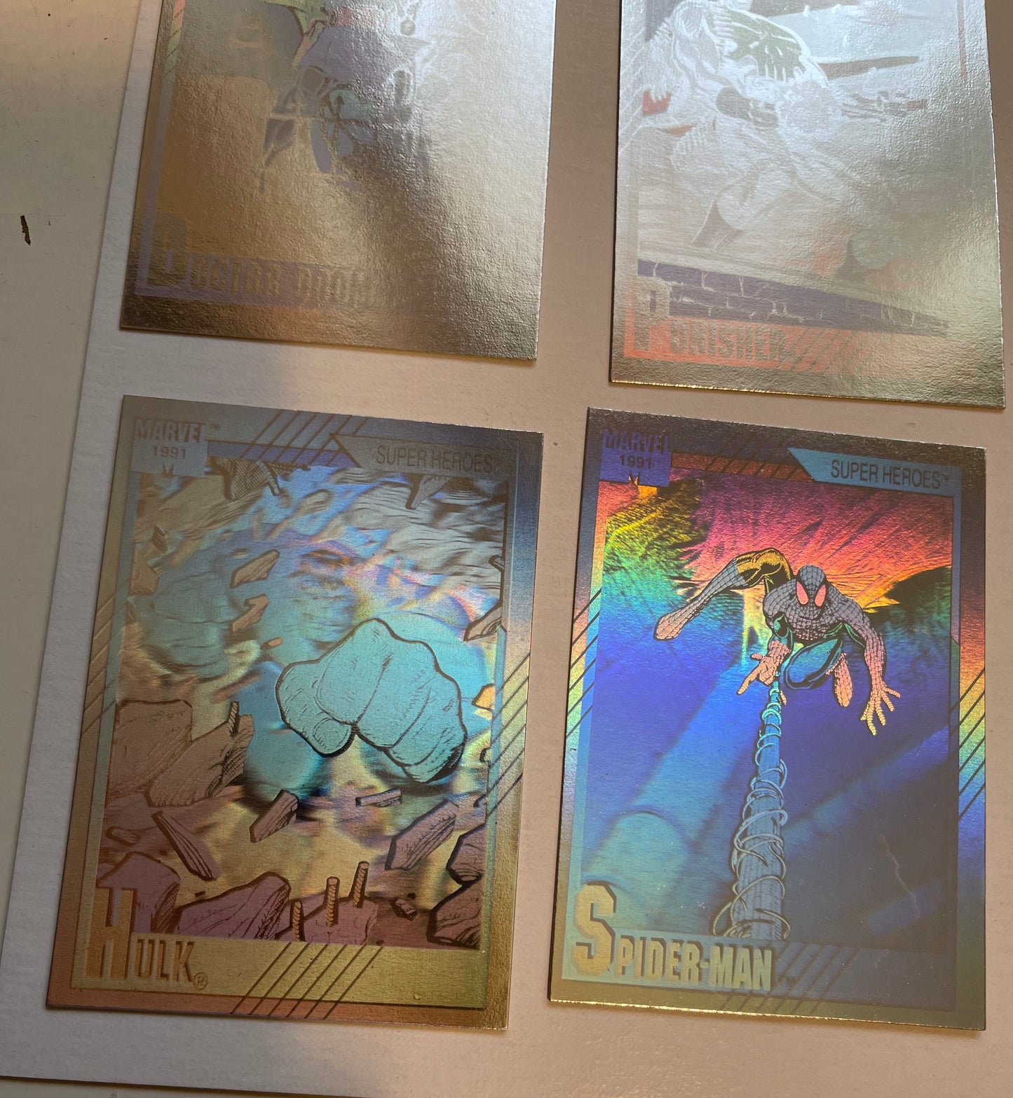 Marvel Universe series 1 rare hologram insert cards set