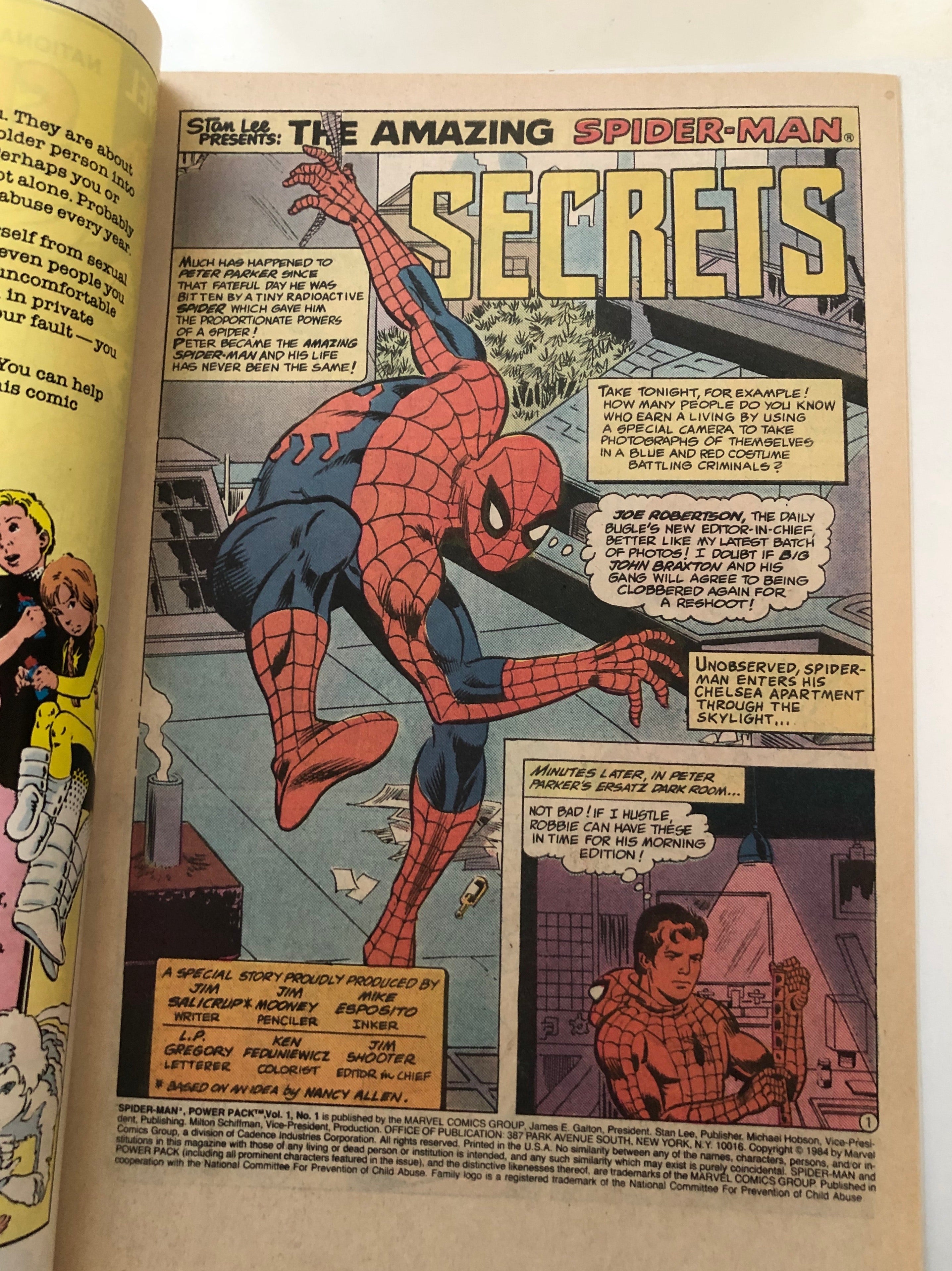 Spider-Man and Power Pack special issue comic book 1984