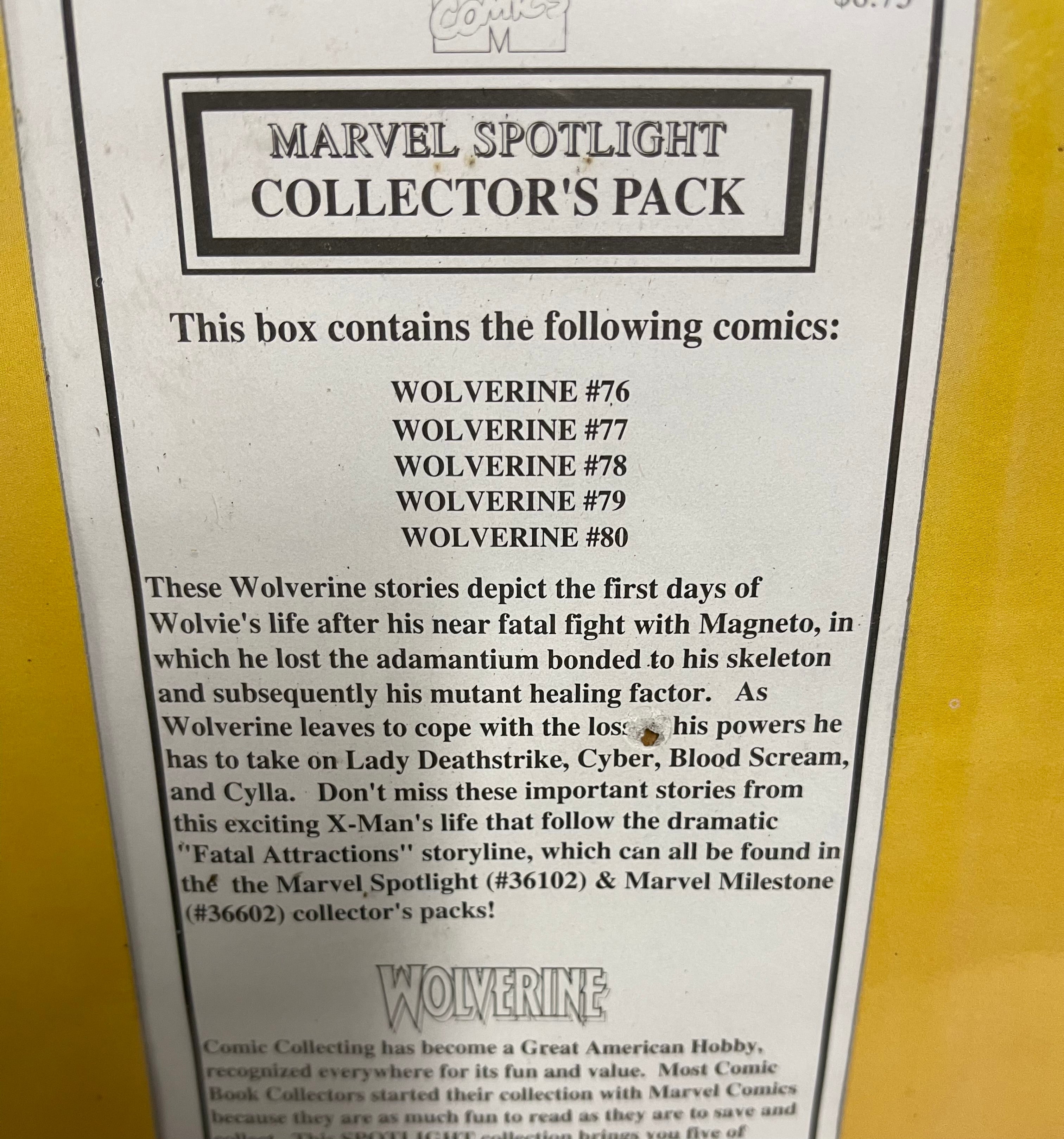 Wolverine comics 5 different vintage factory sealed lot deal