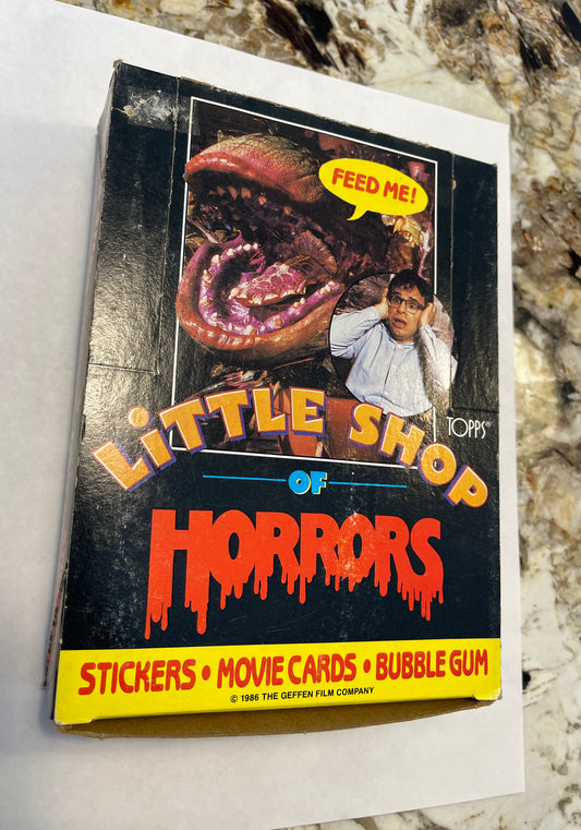 Little Shop of Horrors movie cards 36 packs box 1986