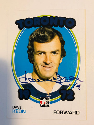 Dave Keon autograph hockey card from 2009