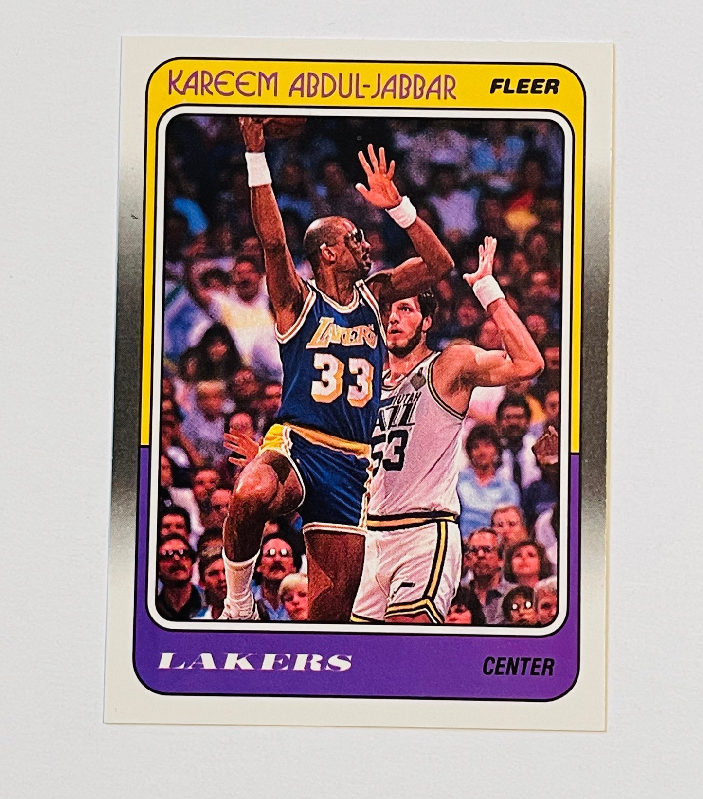 1988 Fleer Kareem Abdul Jabbar high grade basketball card