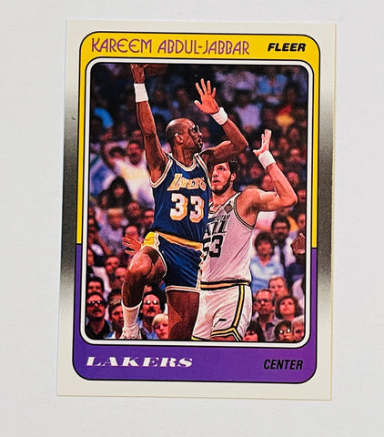 Kareem Abdul Jabbar Jersey Poster LA Lakers 84/85 Retro 