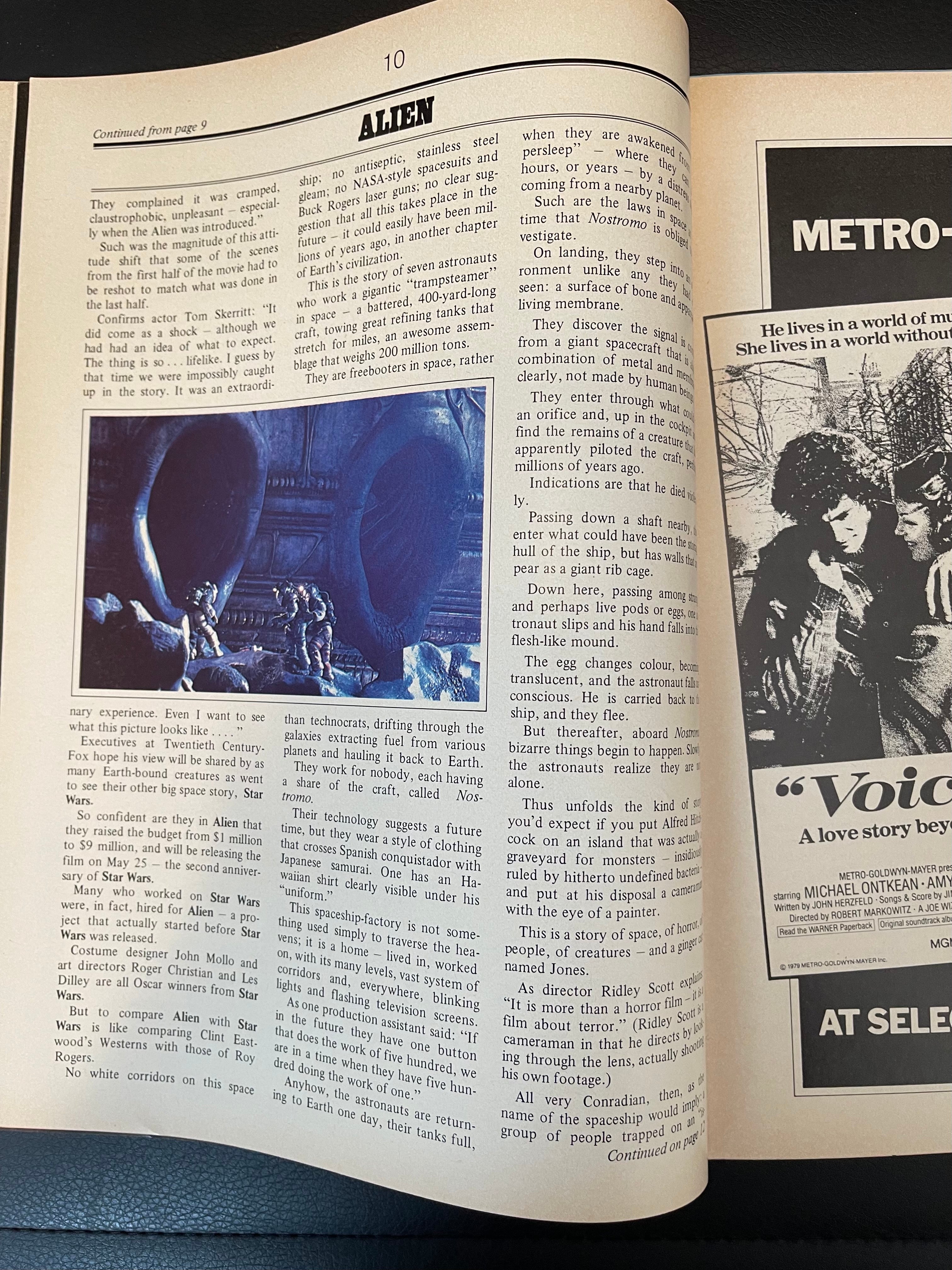 Alien movie Marquee movie magazine 1979