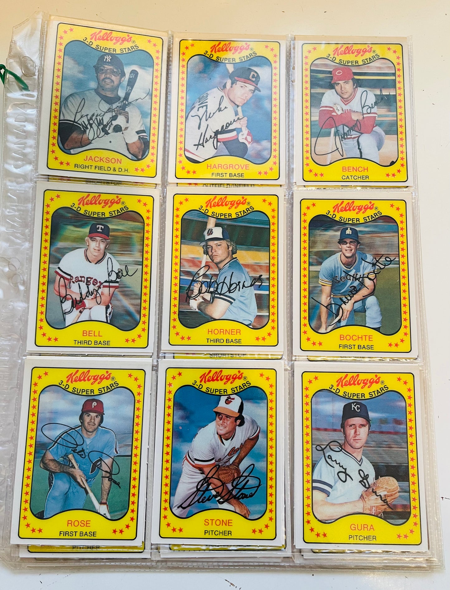 1981 Kellogg’s baseball 3D cards set