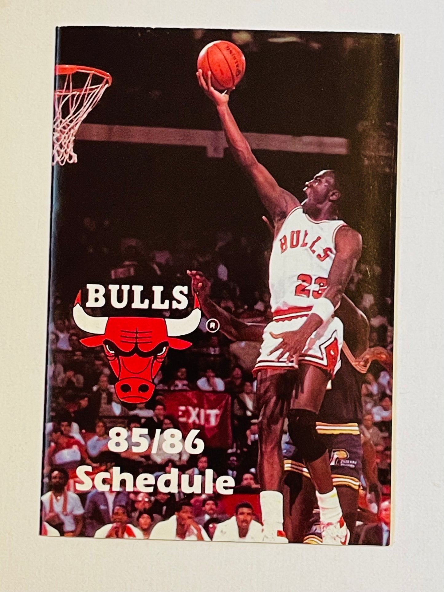 Michael Jordan Chicago Bulls rare basketball schedule 1985-86