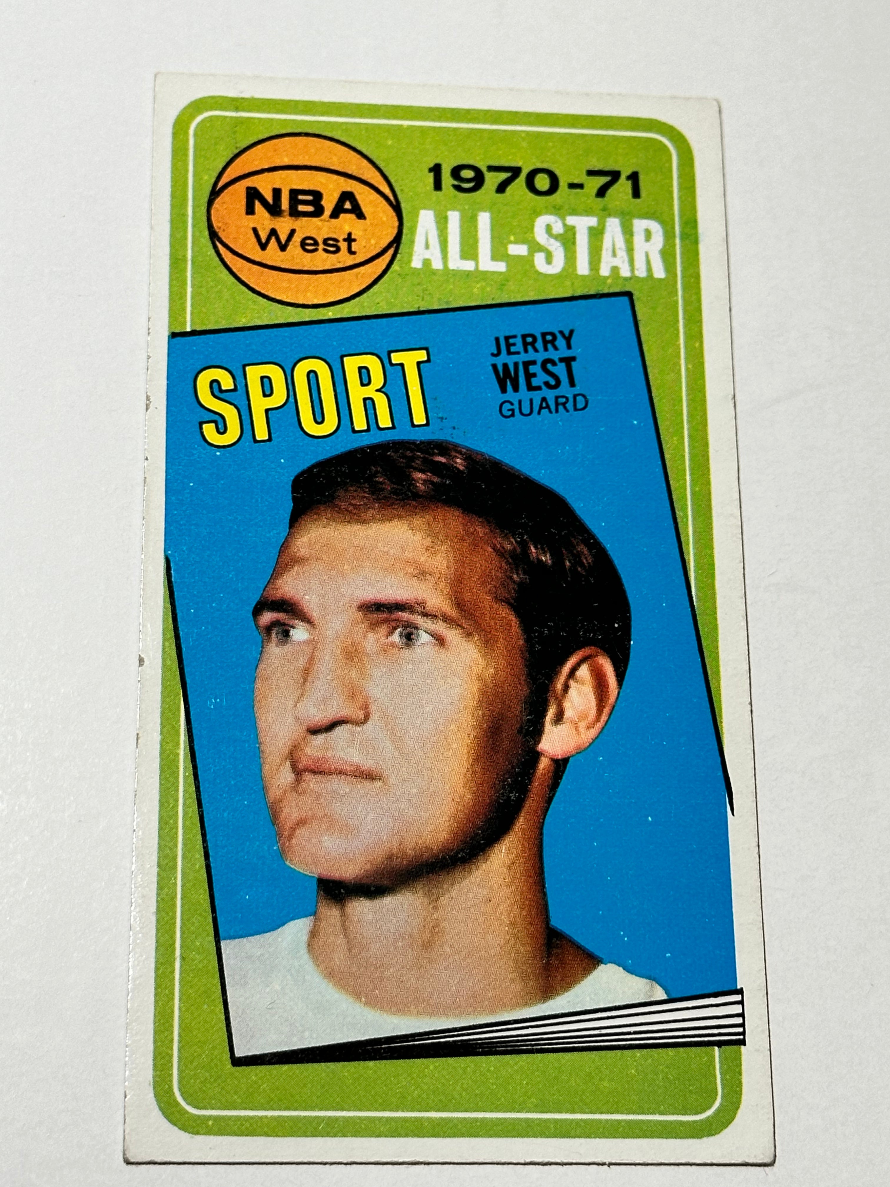 Jerry West NBA All-Star rare Topps basketball card 1970