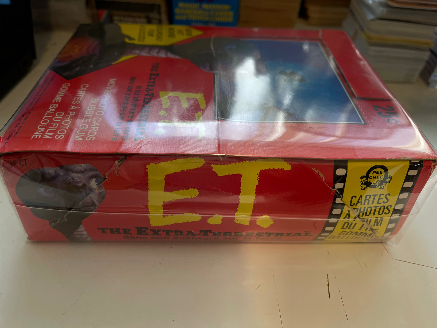 ET movie cards rarer Opc Canadian version 36 packs box 1982