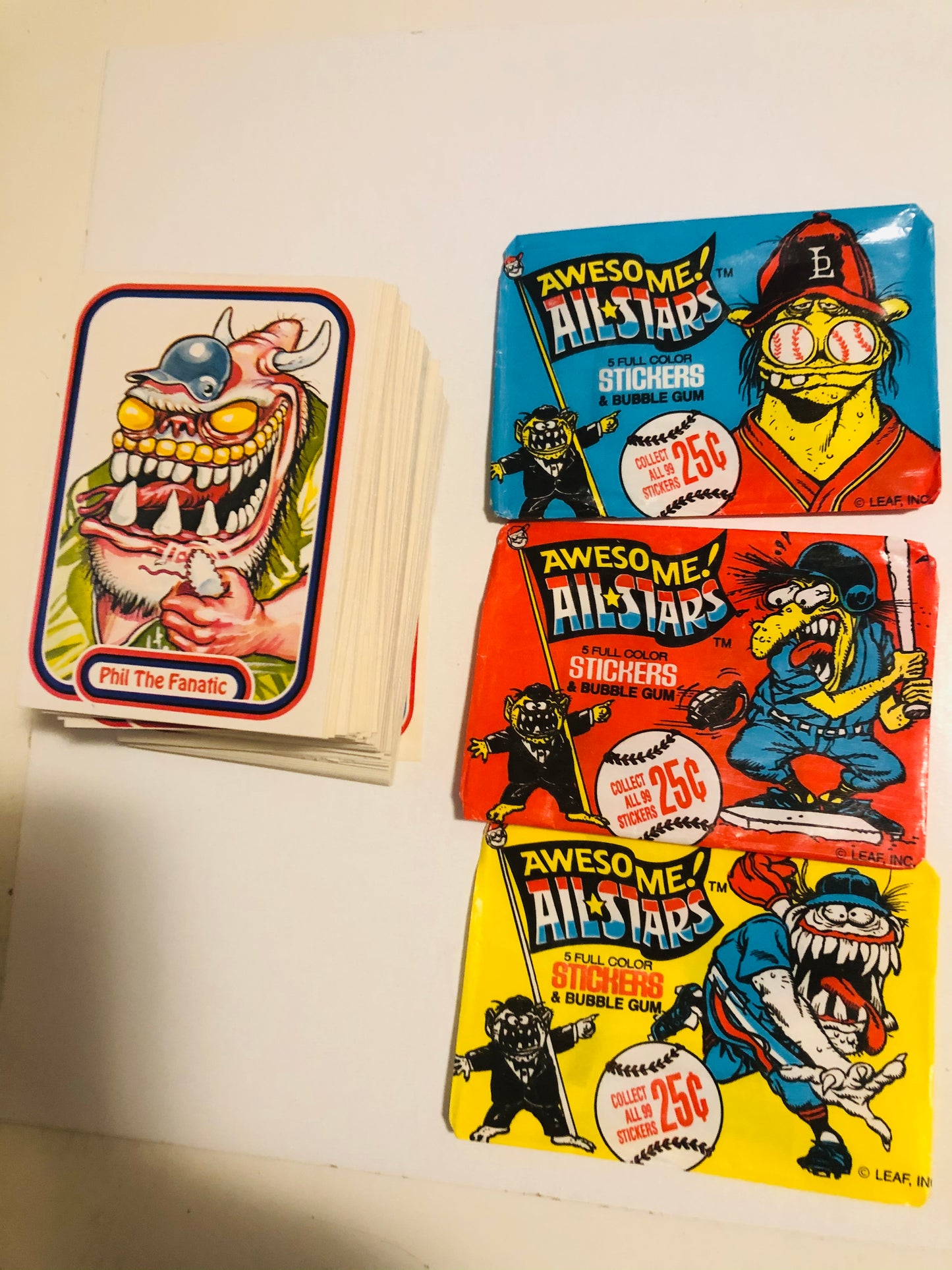 Baseball Awesome All-Stars complete cards set 1988