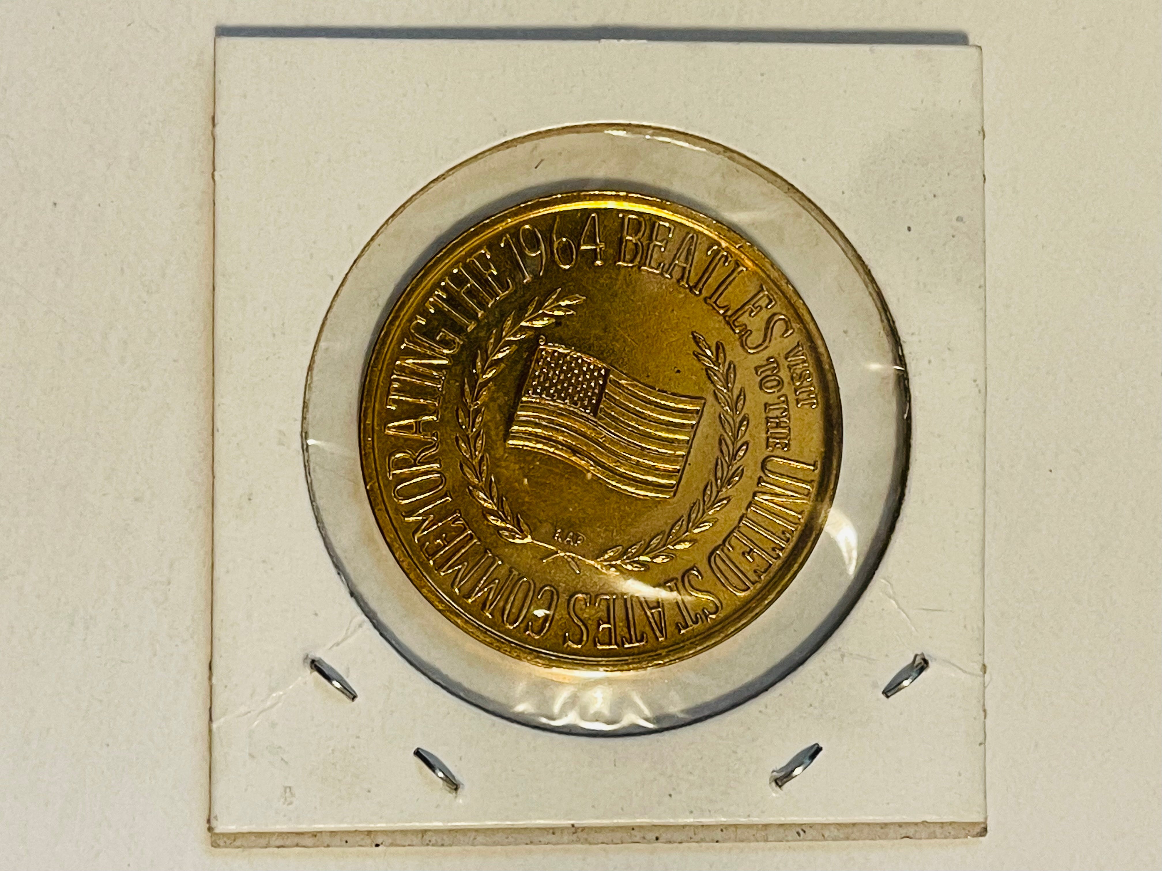 Beatles rare original commerative coin from 1964