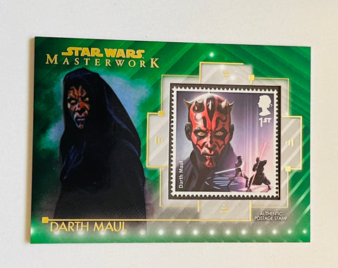 Star Wars Darth Maul rare stamp insert card!