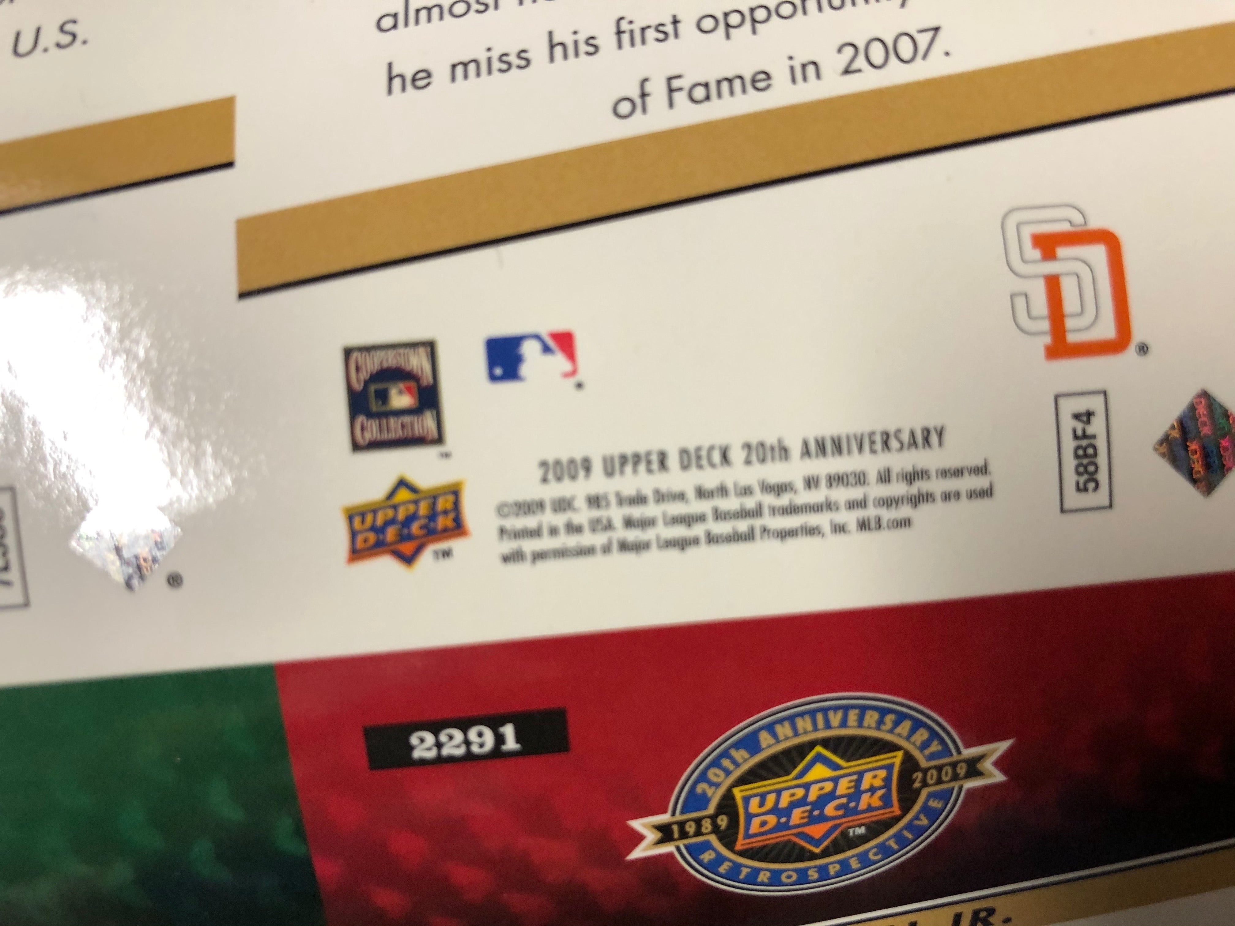 2009 Upper Deck rare 20th anniversary multi sports uncut cards sheet