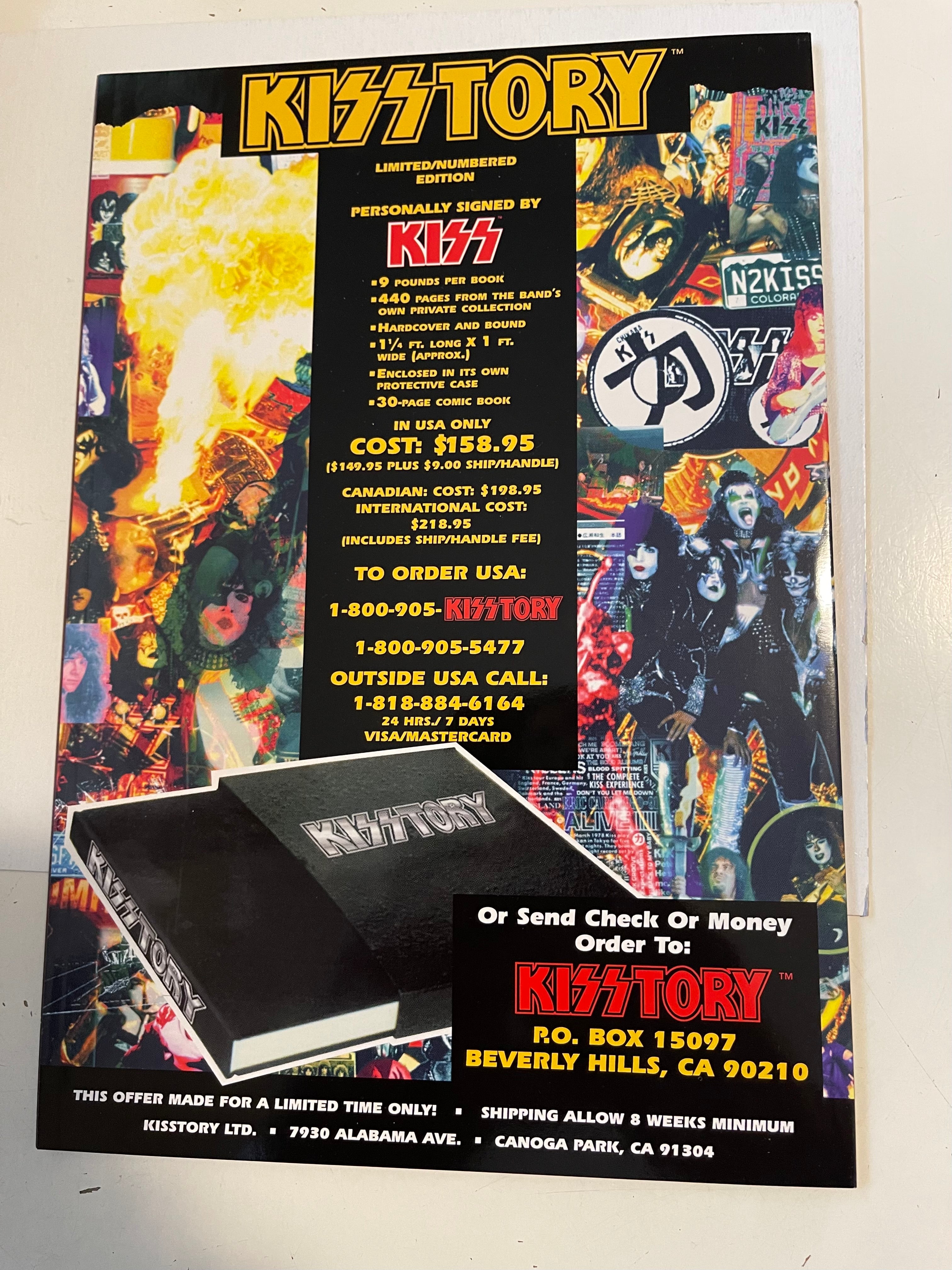 Kissnation limited issued high grade comic book 1996