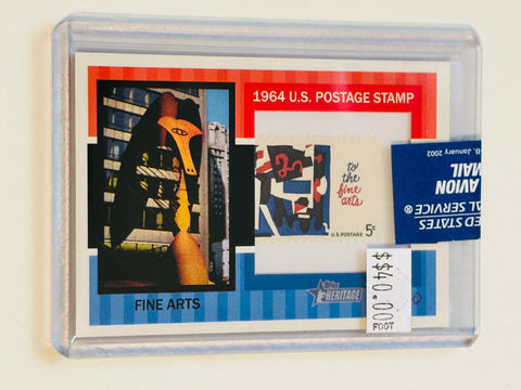 Topps insert card with Fine art stamp 1964
