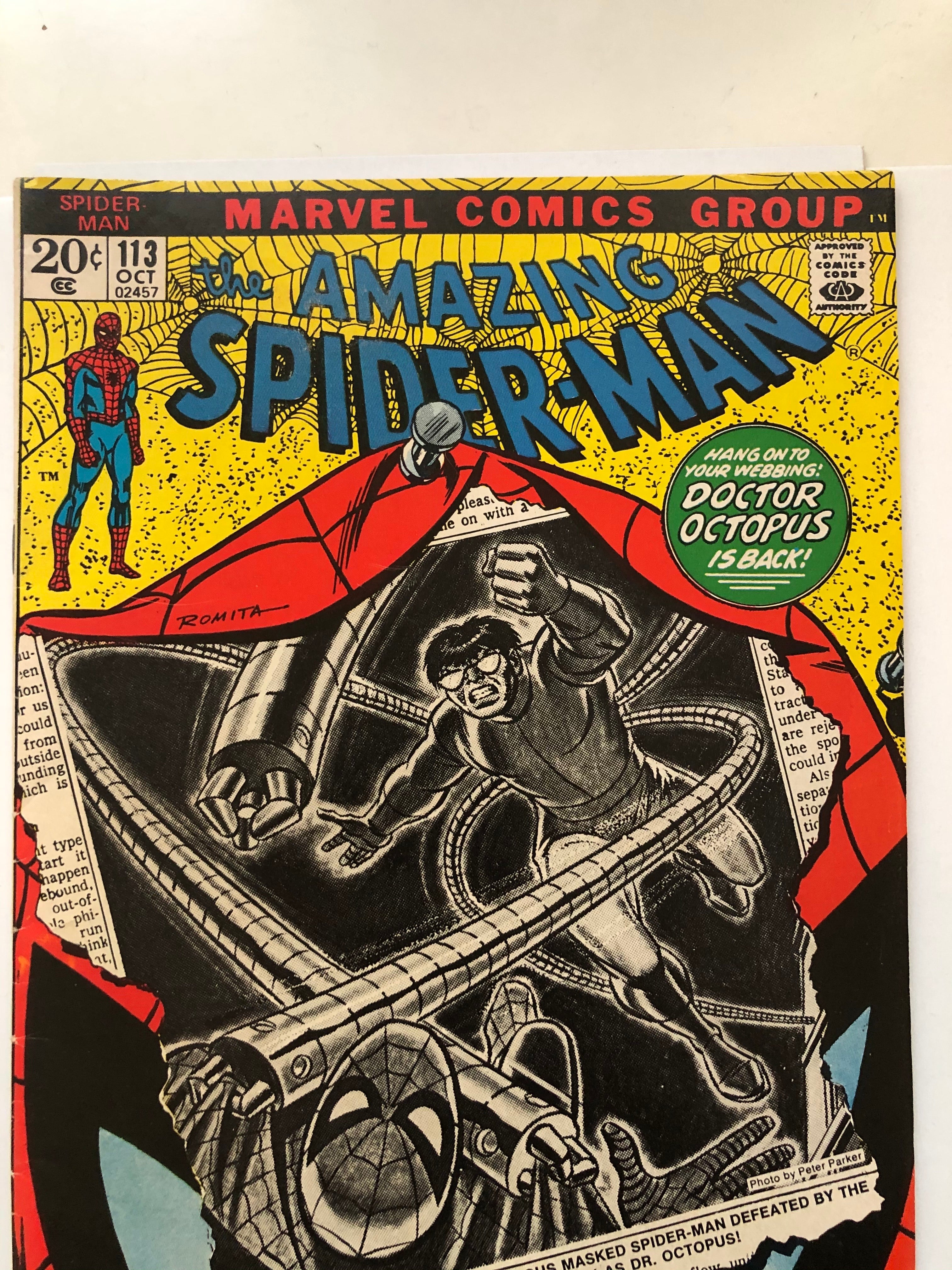 Amazing Spider-Man #113 comic book 1972