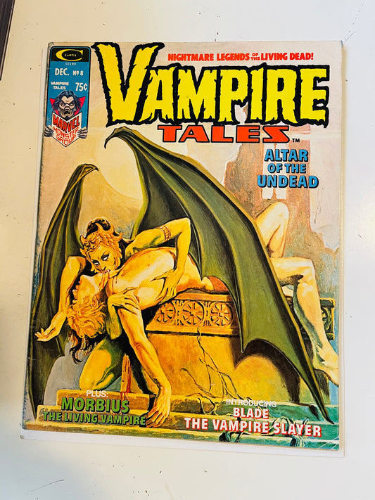 Vampire Tales #8 first Solo Blade story comic magazine 1974