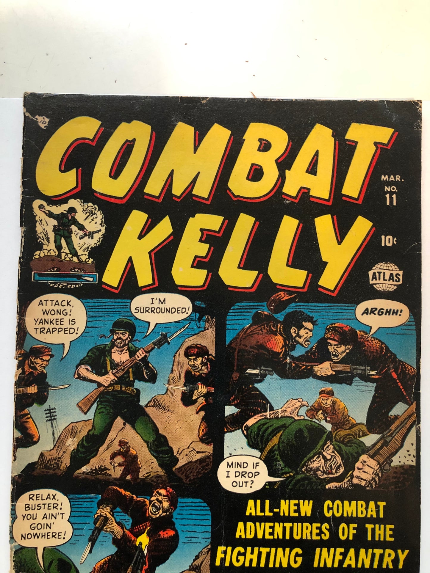 1952 Combat Kelly war rare comic book