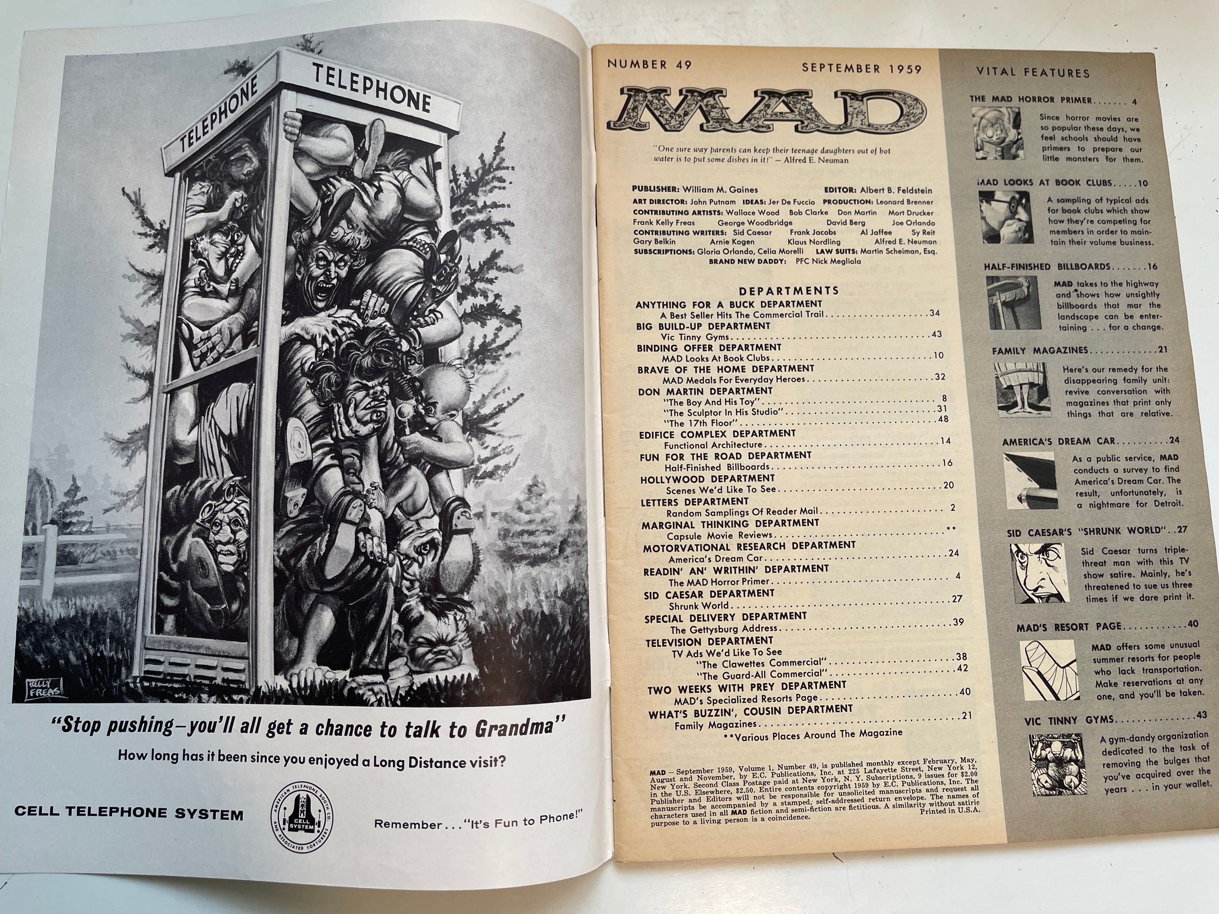 Mad Magazine #49 high grade condition from 1959