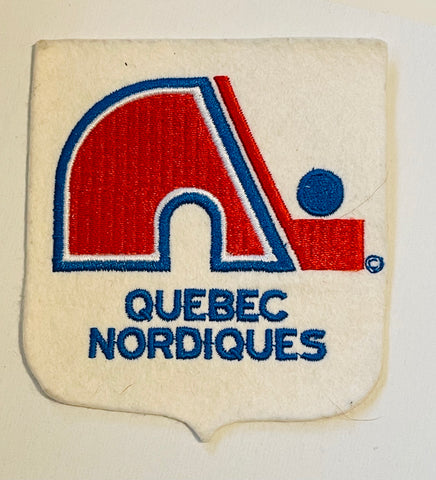 NHL Quebec Nordiques Winnipeg Jets Vintage 1980's Team Logo Hockey Pennants