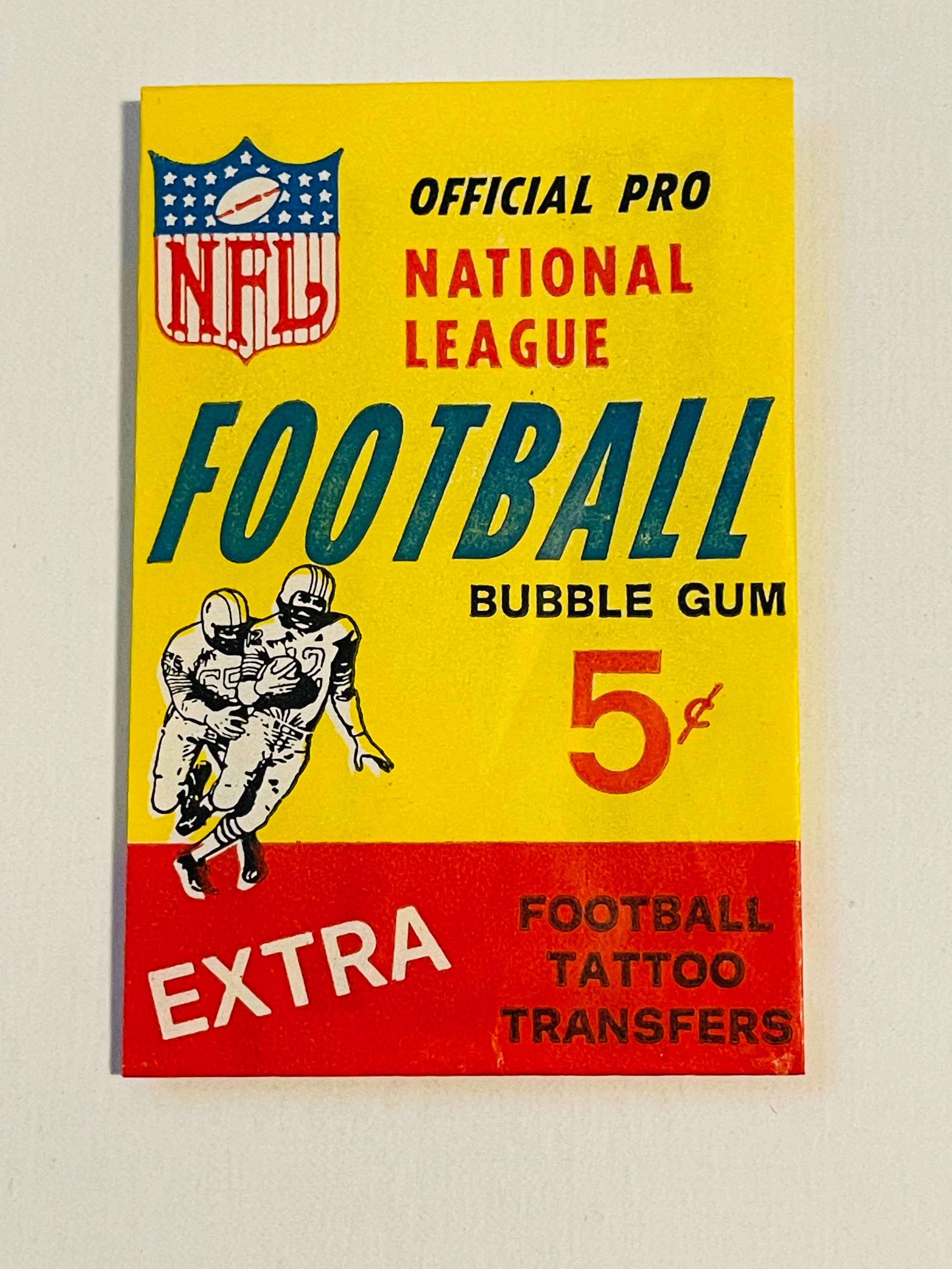1964 Philly Gum rare vintage football wrapper