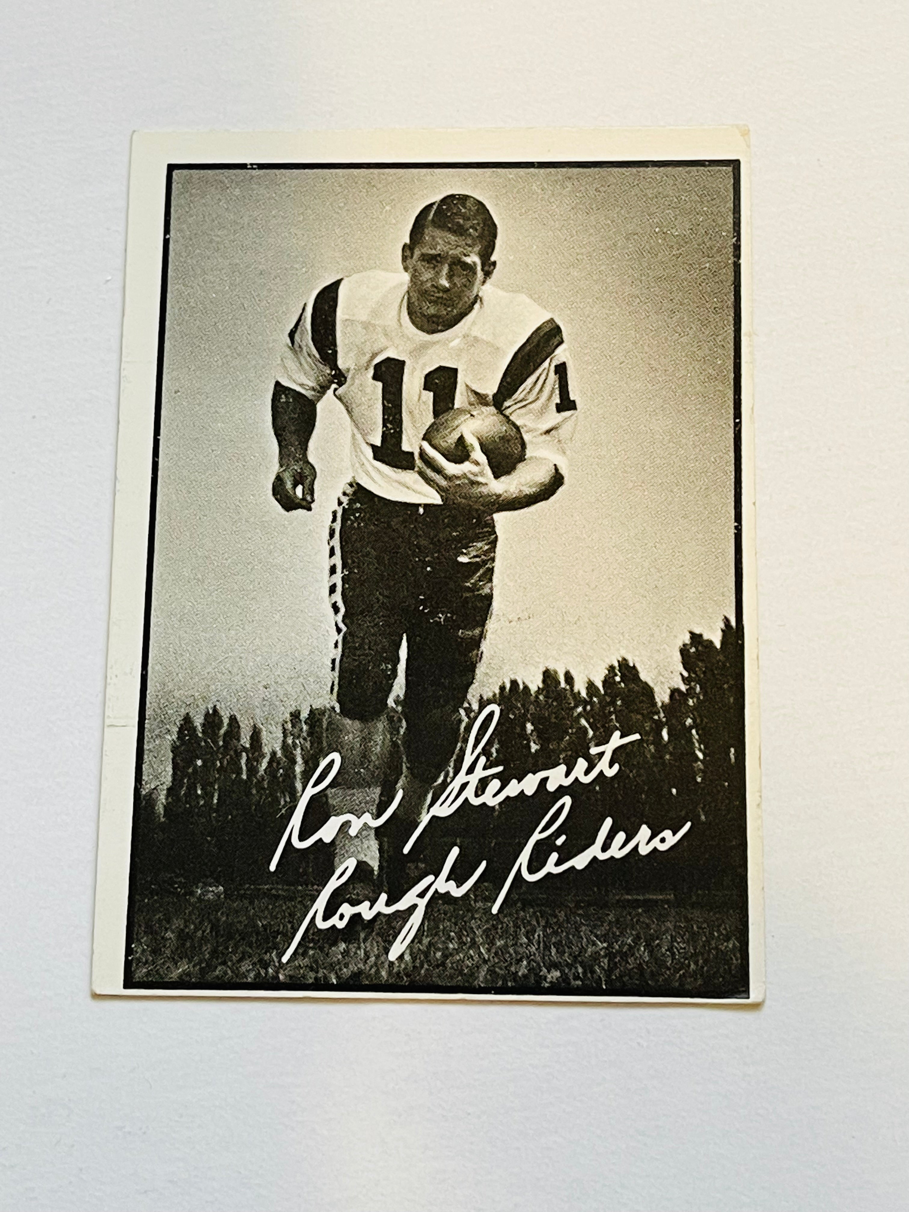 CFL football rare Ron Stewart rookie football card 1961