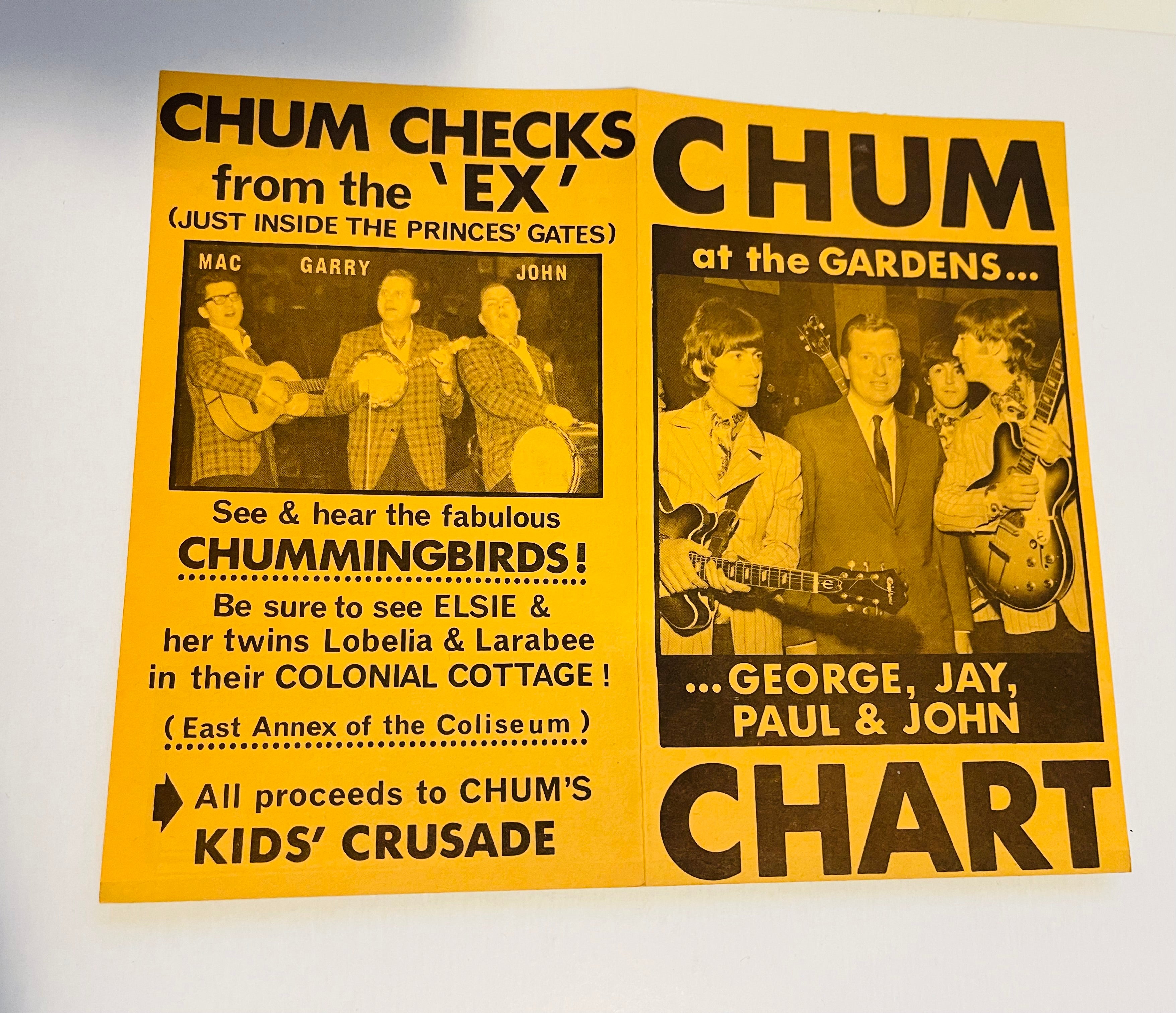 Beatles Chum chart August 1966
