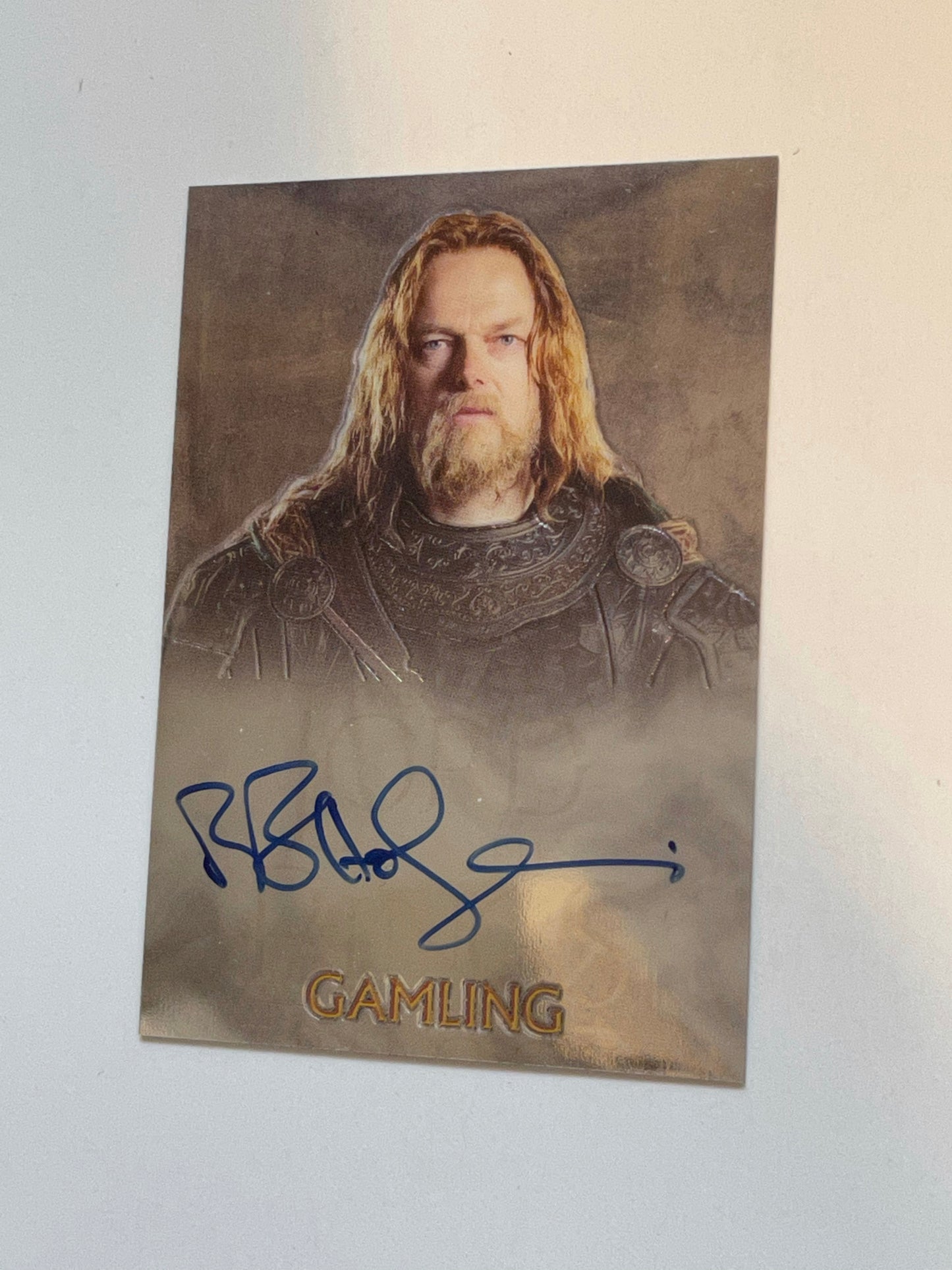 Lord of the Rings Gambling autograph insert card