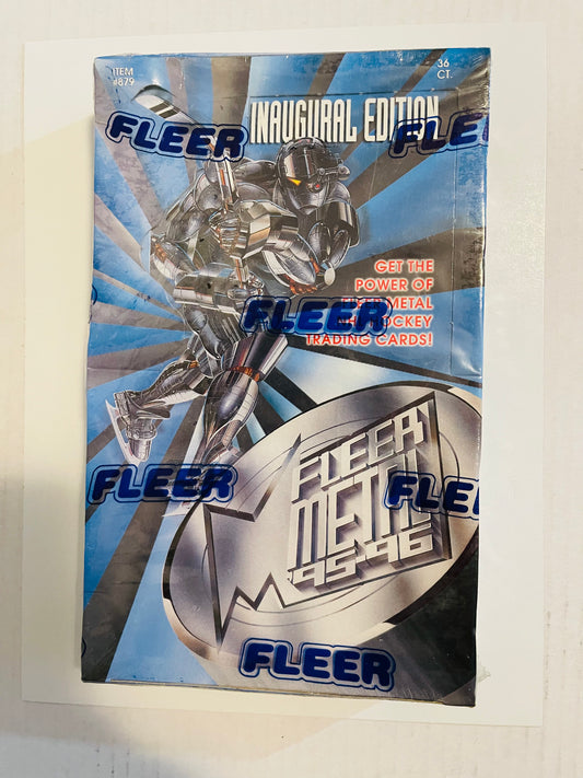 Fleer Metal hockey cards 36 packs rare factory sealed box 1995-96