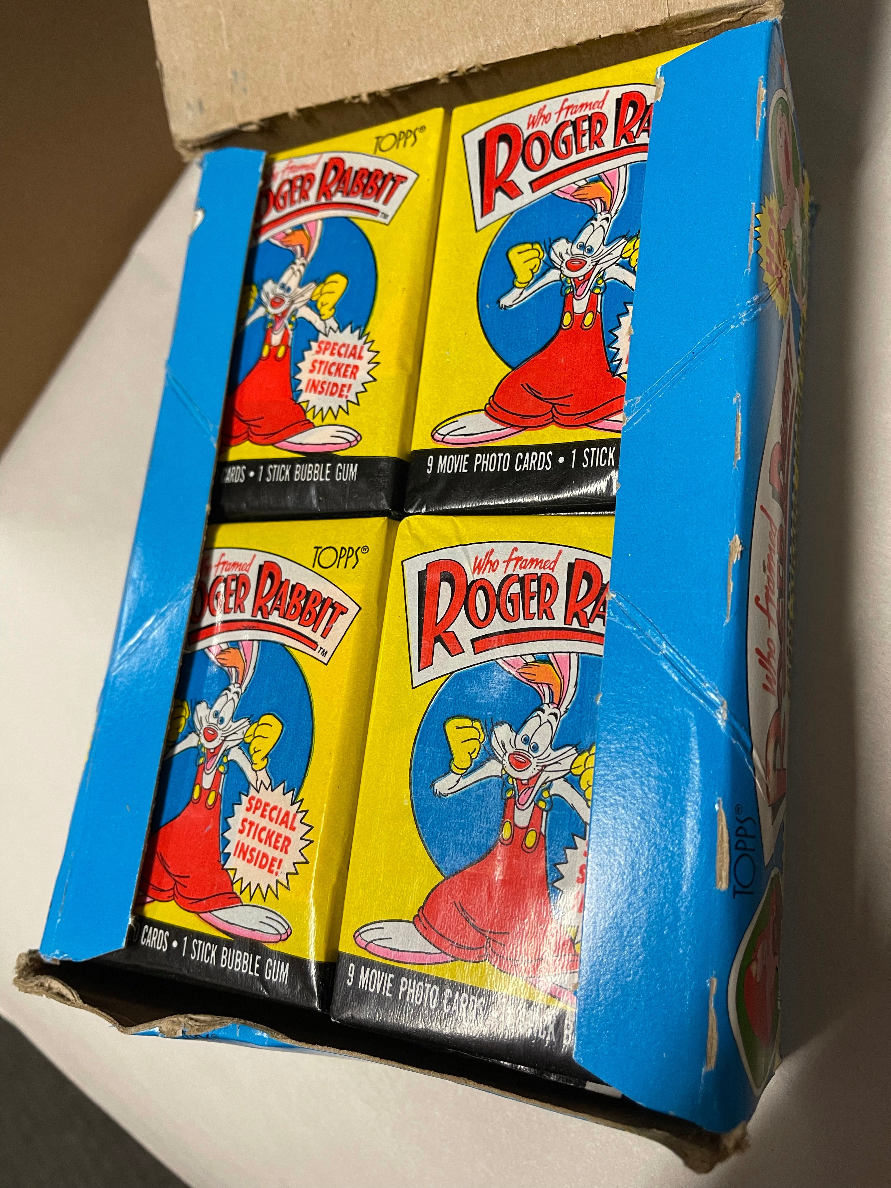 Roger Rabbit movie cards full 36 packs box 1988