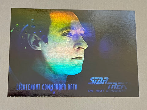 Star Trek Data hologram insert card 1994
