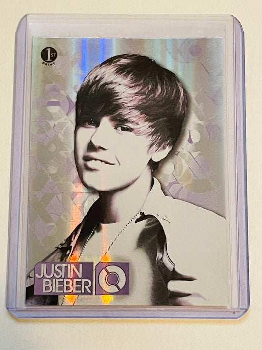 Justin Bieber #10 rare foil insert card 2010