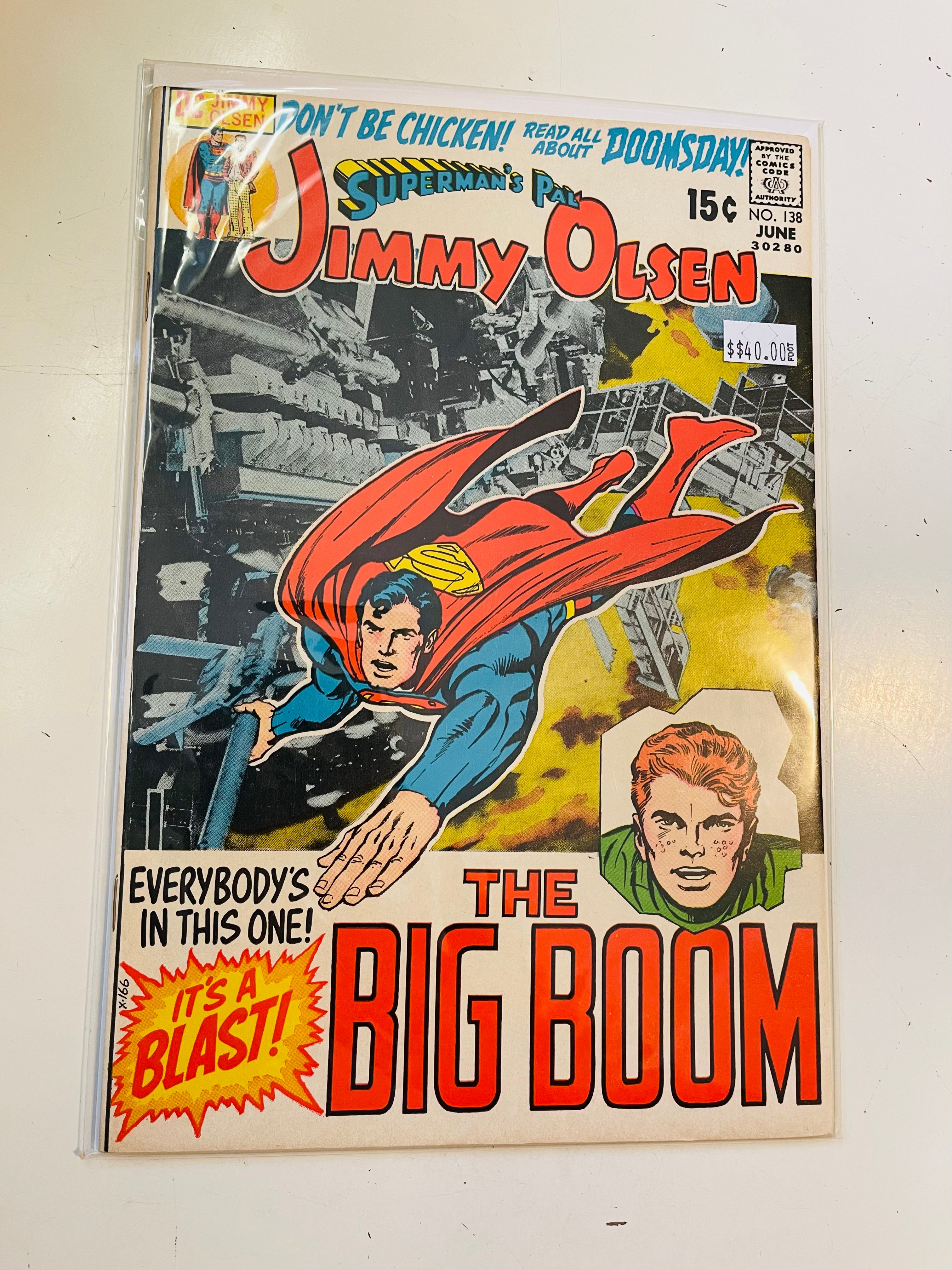 Jimmy Olsen Superman’s Pal #138 comic book