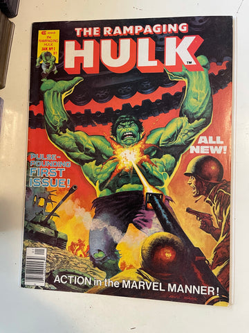 The Rampaging Hulk #1 high grade magazine comic book 1977