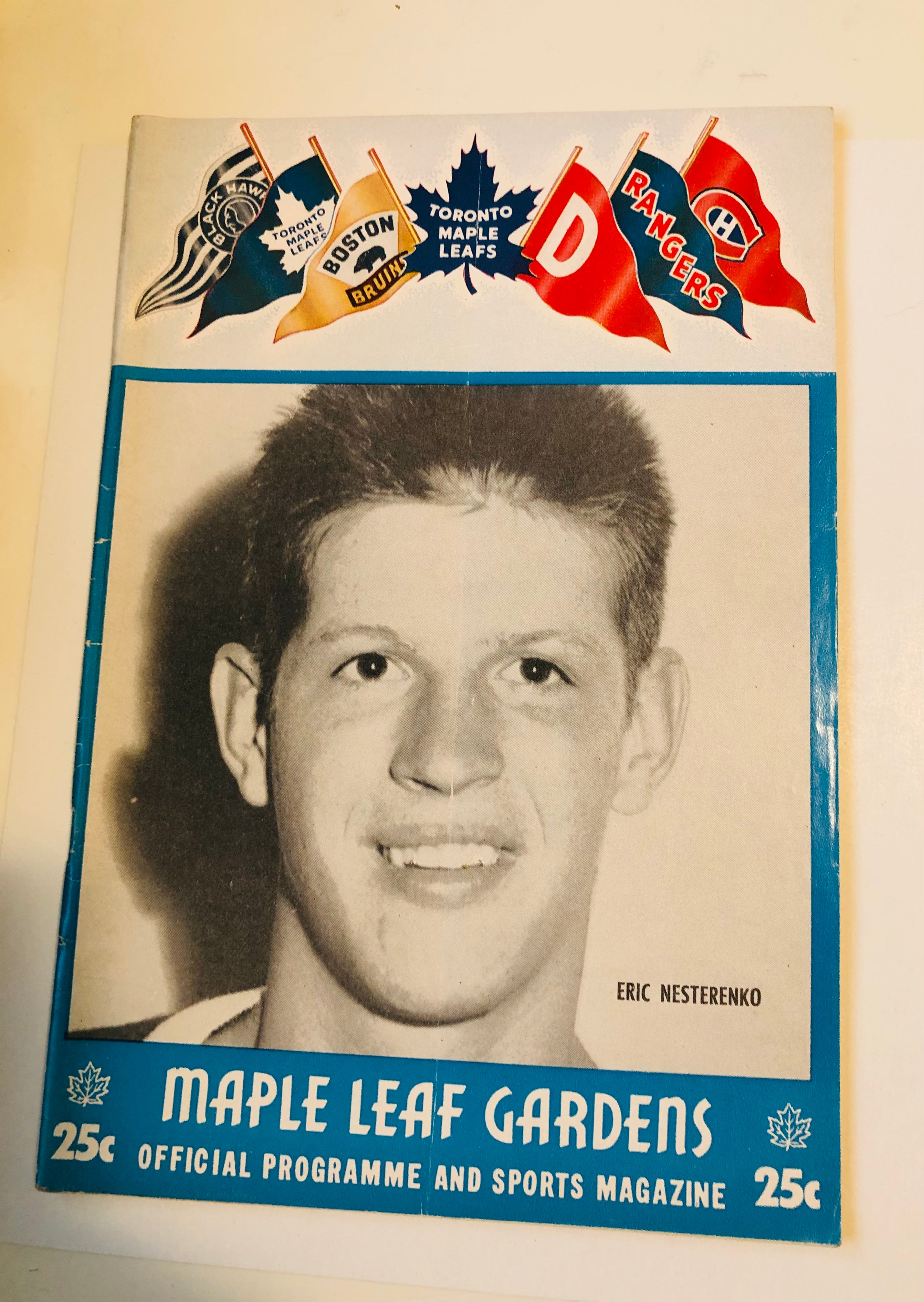 Toronto Maple Leafs hockey game program Nov.15,1955