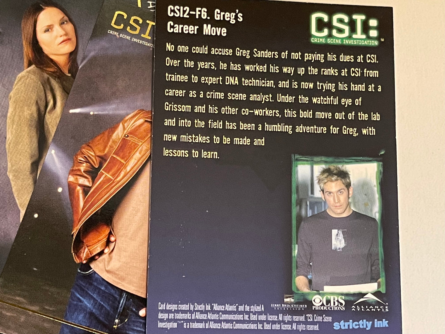 CSI Las Vegas TV show 11 insert cards lot deal 2004