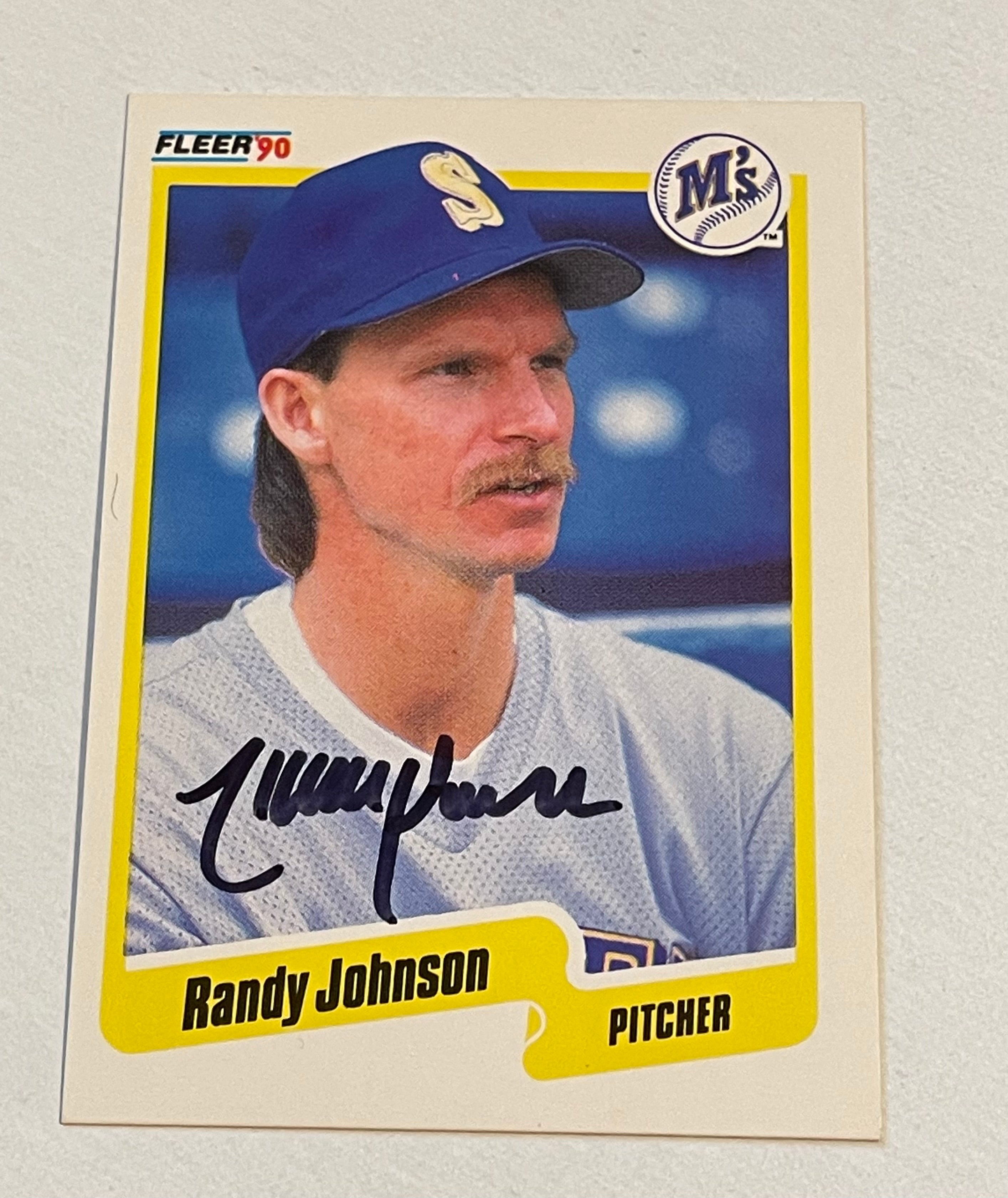 Randy Johnson baseball legend autograph card with COA