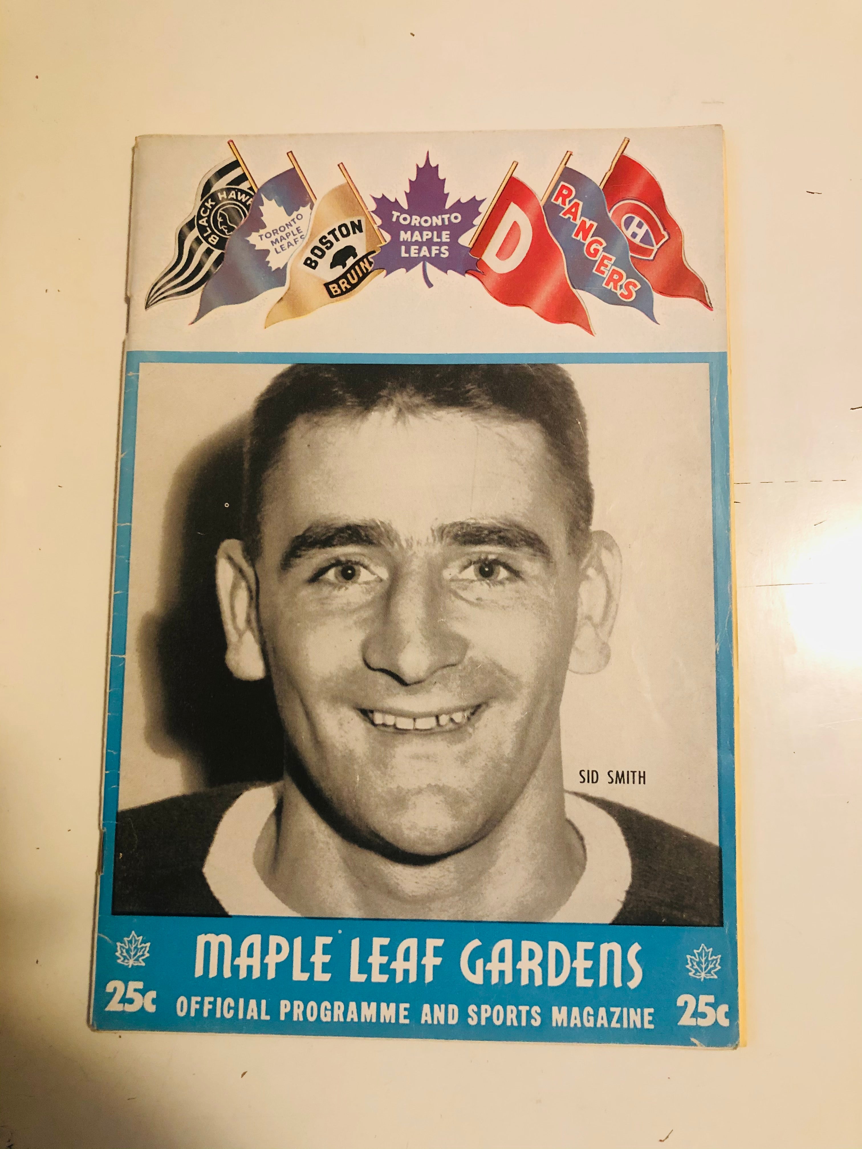 Toronto Maple Leafs hockey game program Mar.19,1955