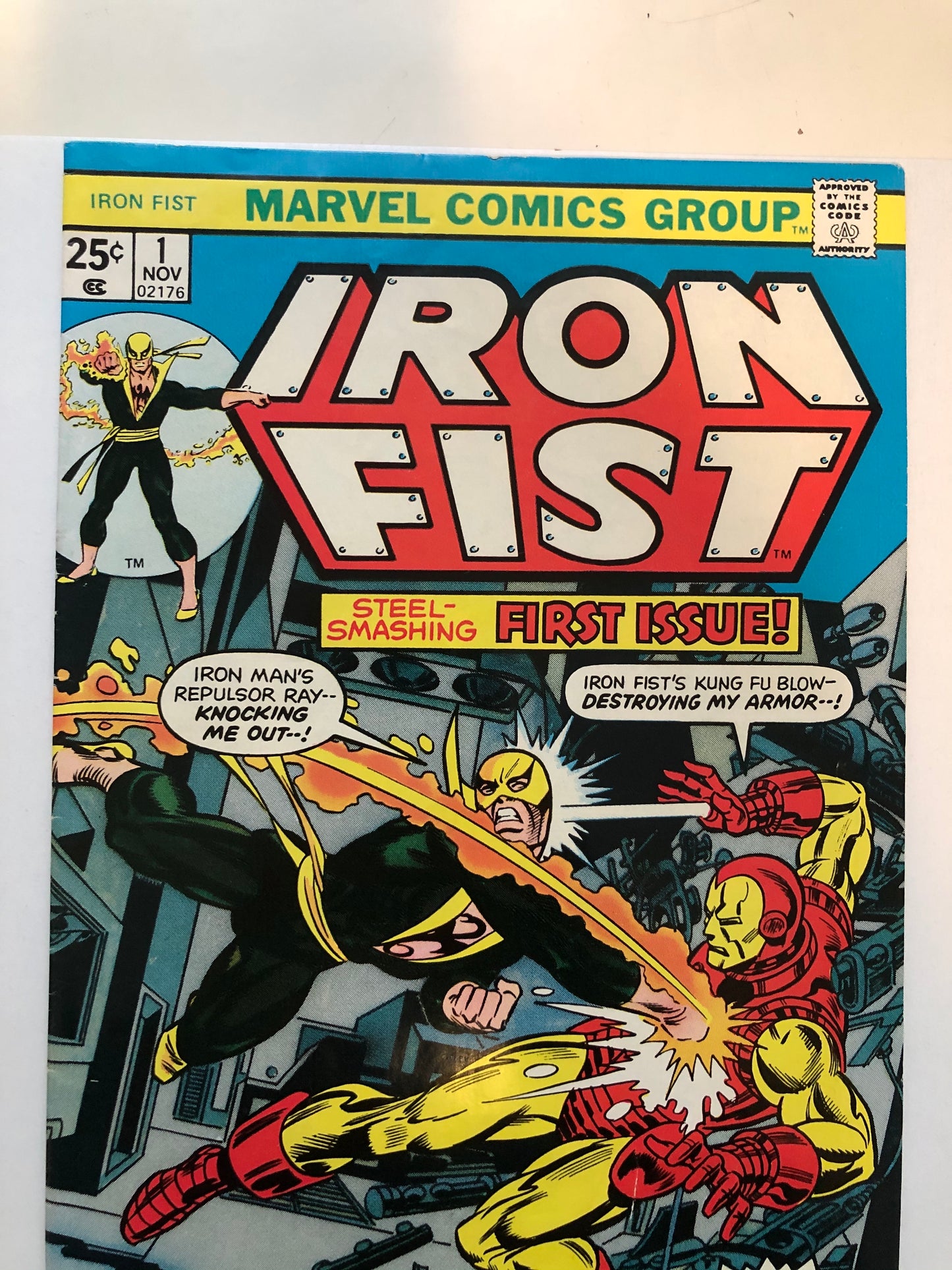 Iron Fist #1 high grade comic book 1975