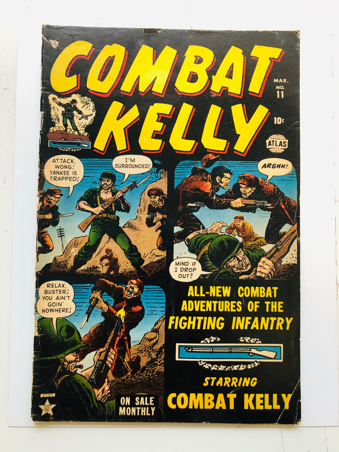 1952 Combat Kelly war rare comic book