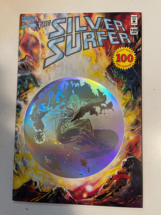 Silver Surfer #100 Hologram cover high grade comic book