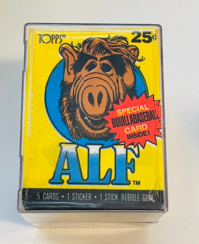 Alf series 1 and 2 Topps cards and stickers set with two different wrappers