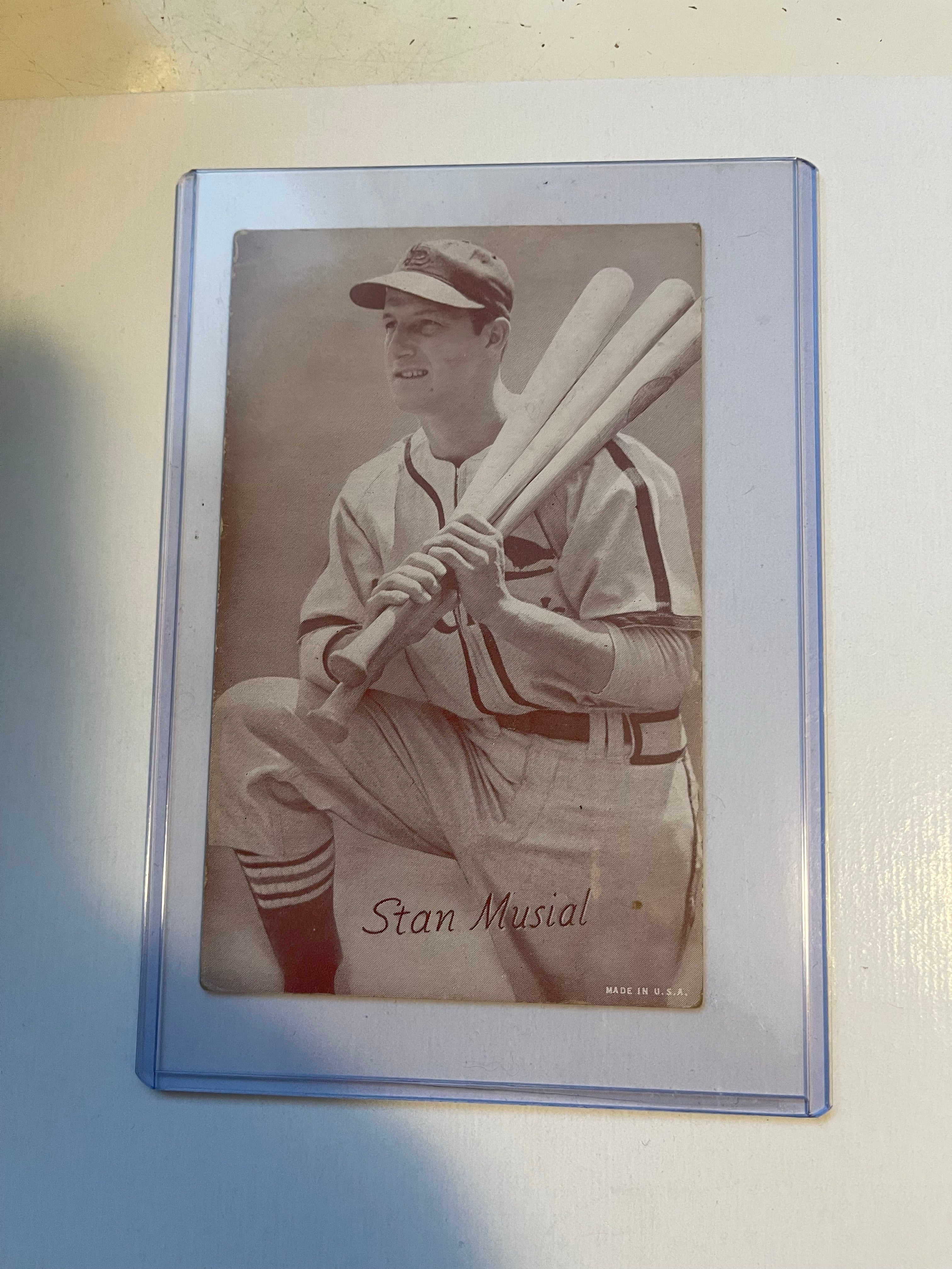 Stan Musial baseball Exhibit vintage card 1950s